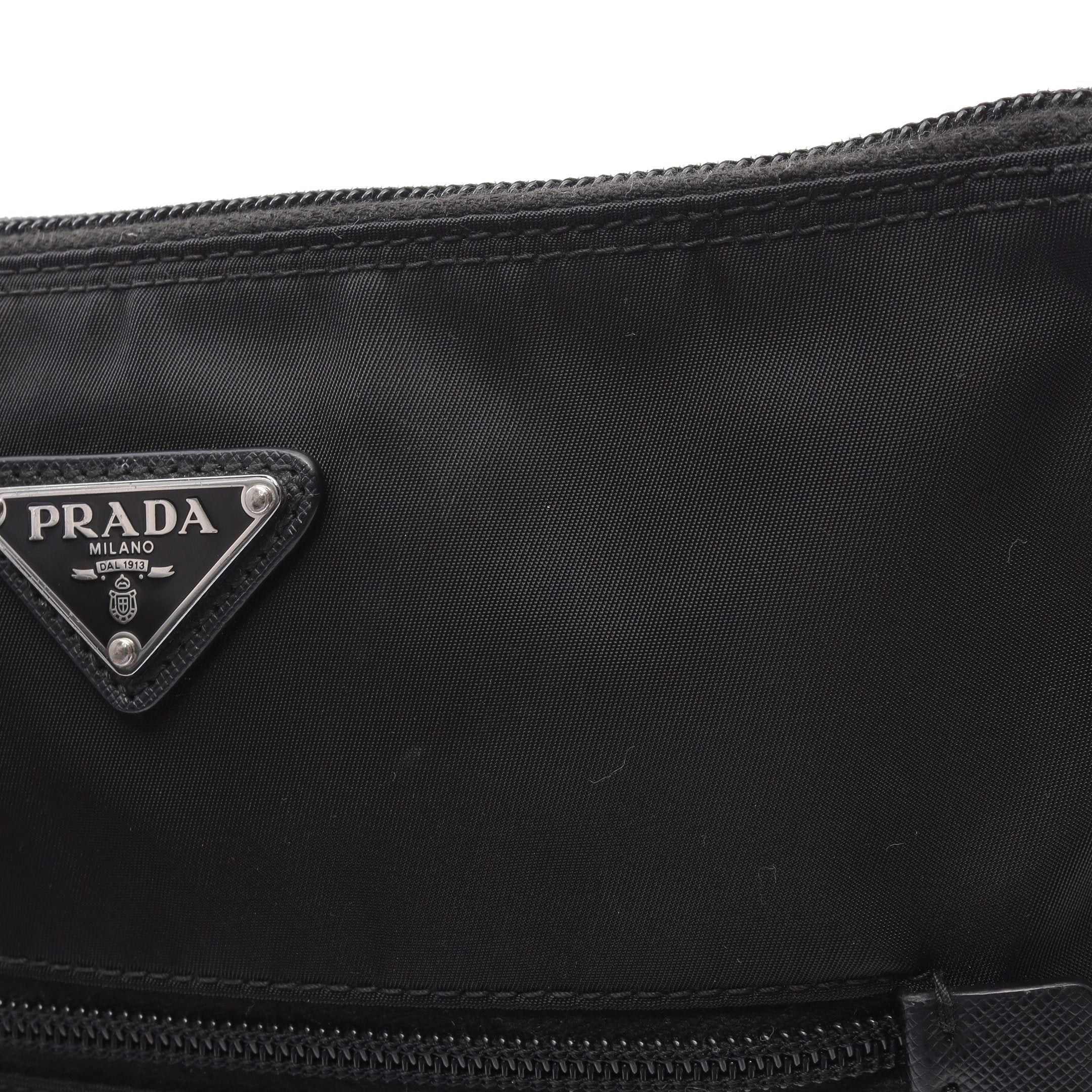 Prada Prada Shoulder Bag Nylon Saffiano Leather Black Size ONE SIZE - 5 Thumbnail