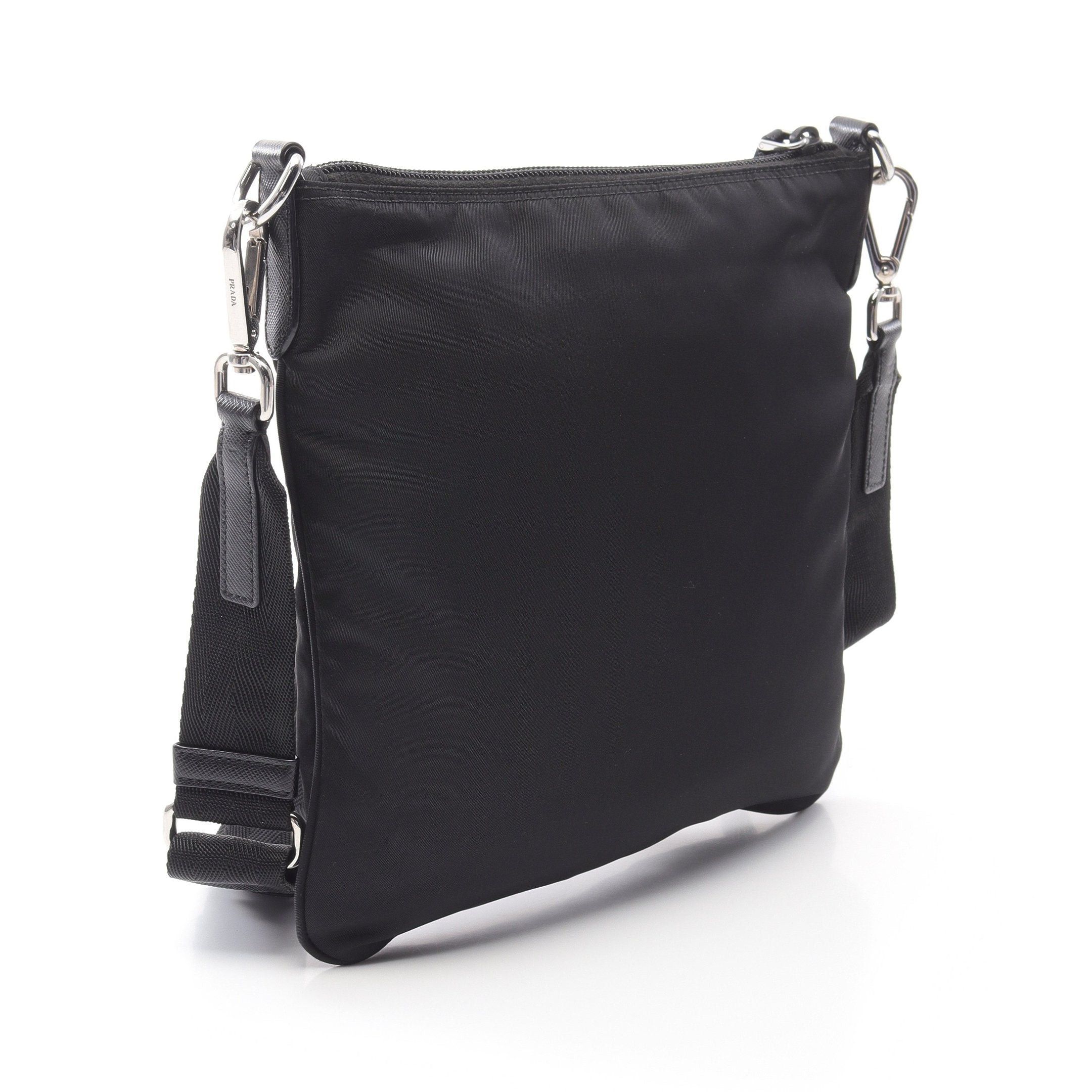 Prada Prada Shoulder Bag Nylon Saffiano Leather Black Size ONE SIZE - 2 Thumbnail