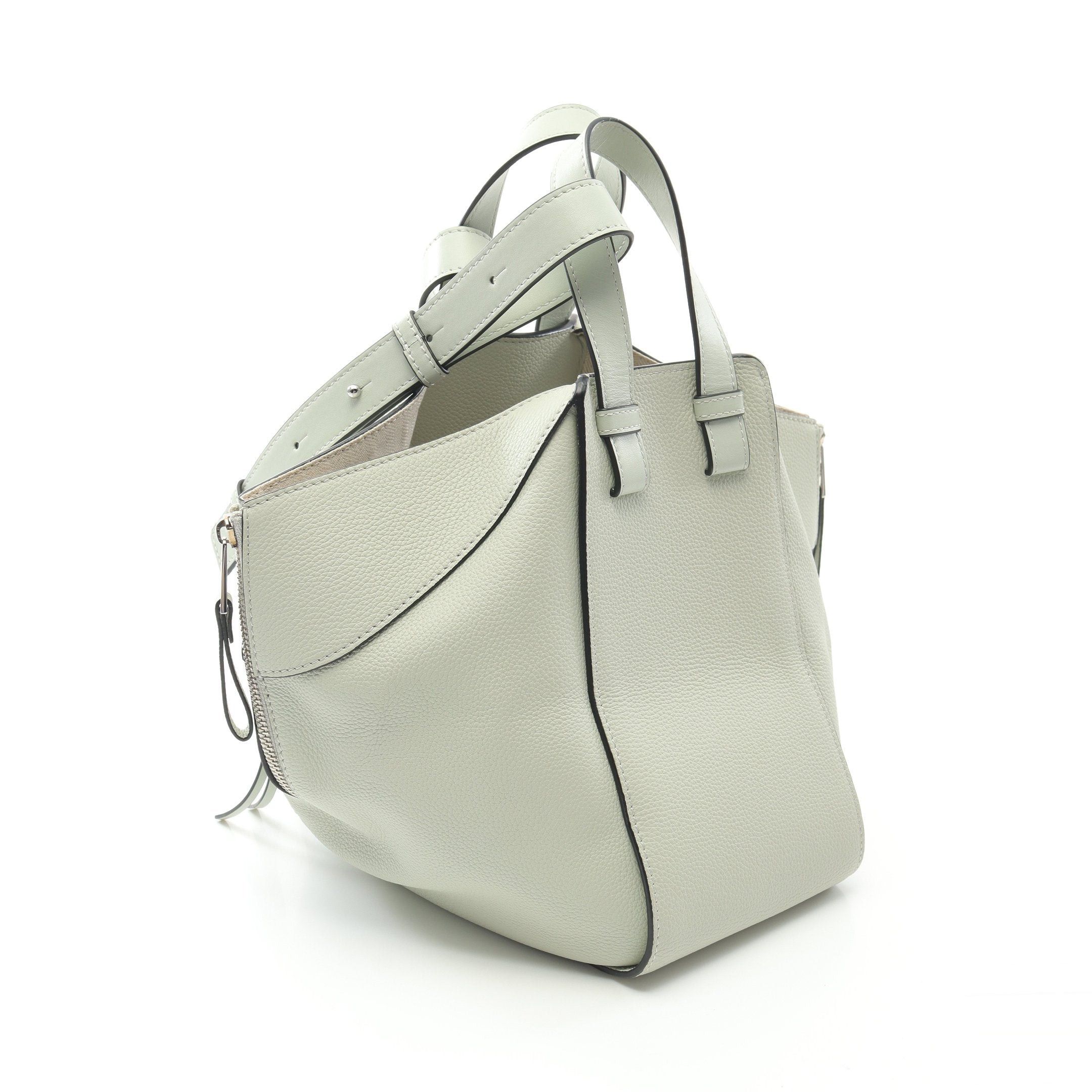 Loewe Loewe Hammock Small Handbag Leather Light Green Size ONE SIZE - 2 Thumbnail