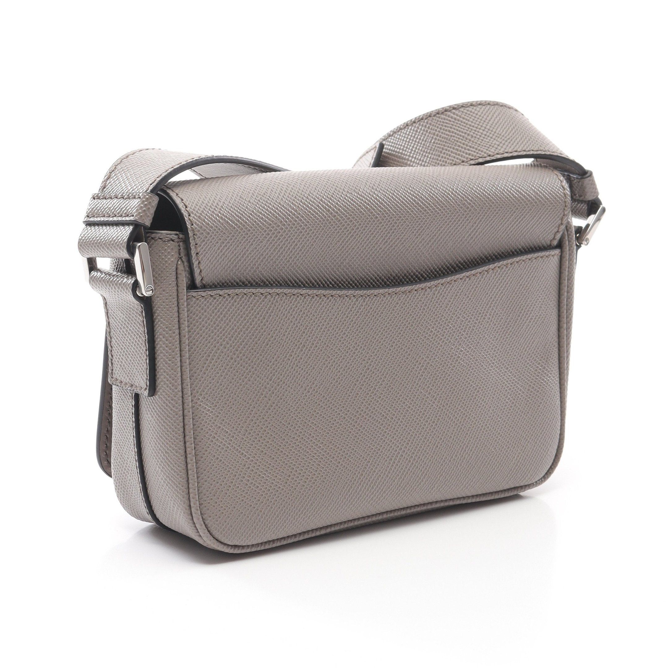 Prada Prada Shoulder Bag Saffiano Leather Gray Size ONE SIZE - 2 Thumbnail