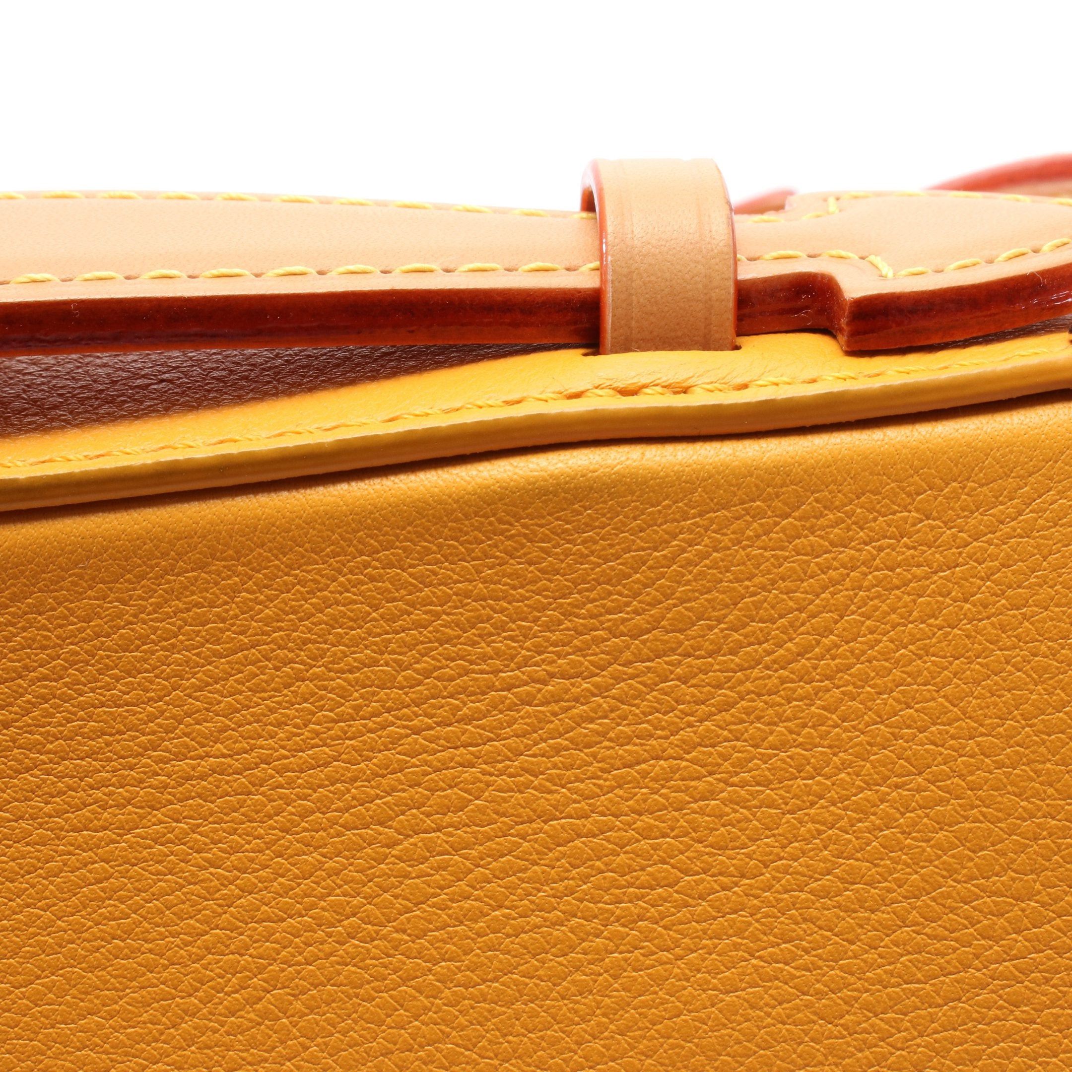 Louis Vuitton Louis Vuitton Soft Trunk Saffron Shoulder Bag Leather Orange Size ONE SIZE - 5 Thumbnail