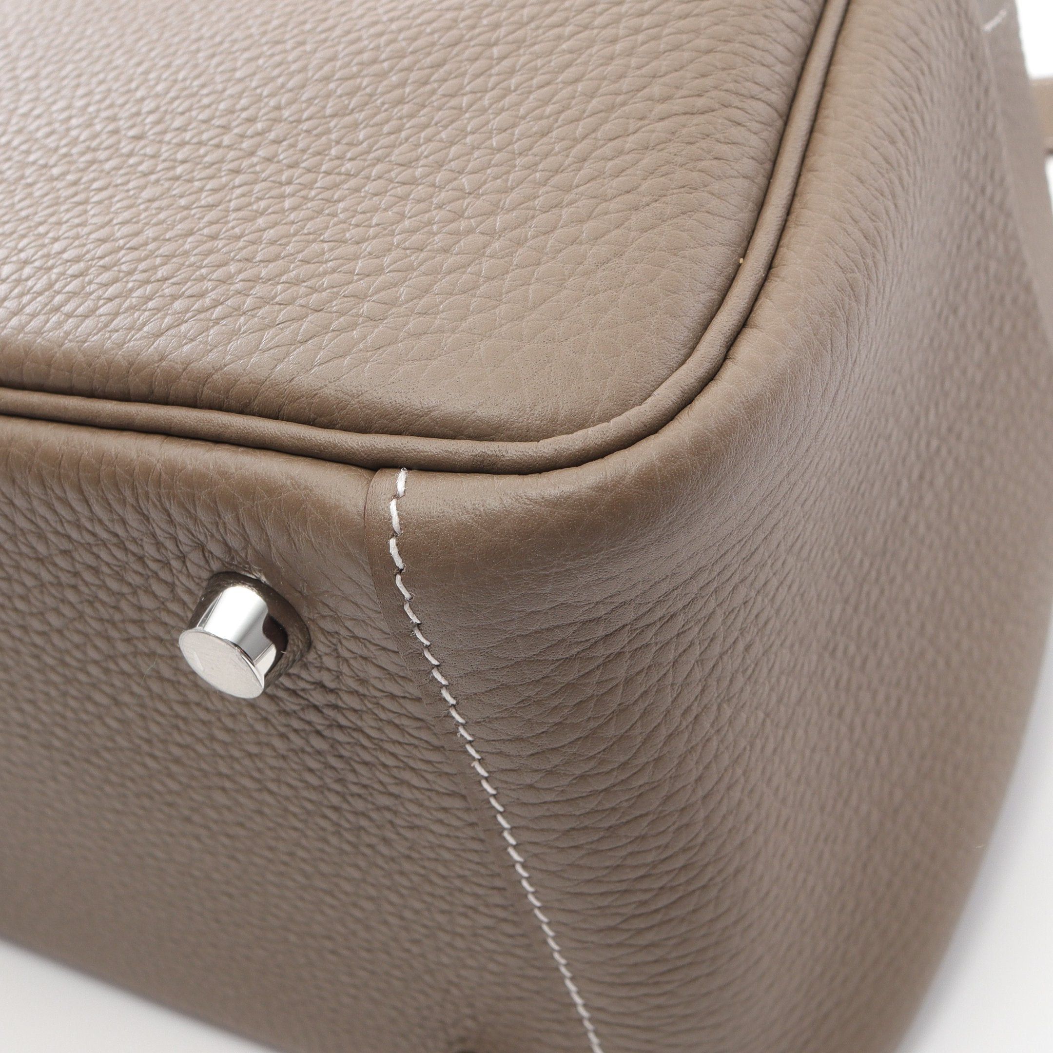 Hermes Hermes Lindy 26 Etoupe Shoulder Bag Clemence Leather Gray Brown Silver Hardware K Stamp Size ONE SIZE - 6 Thumbnail