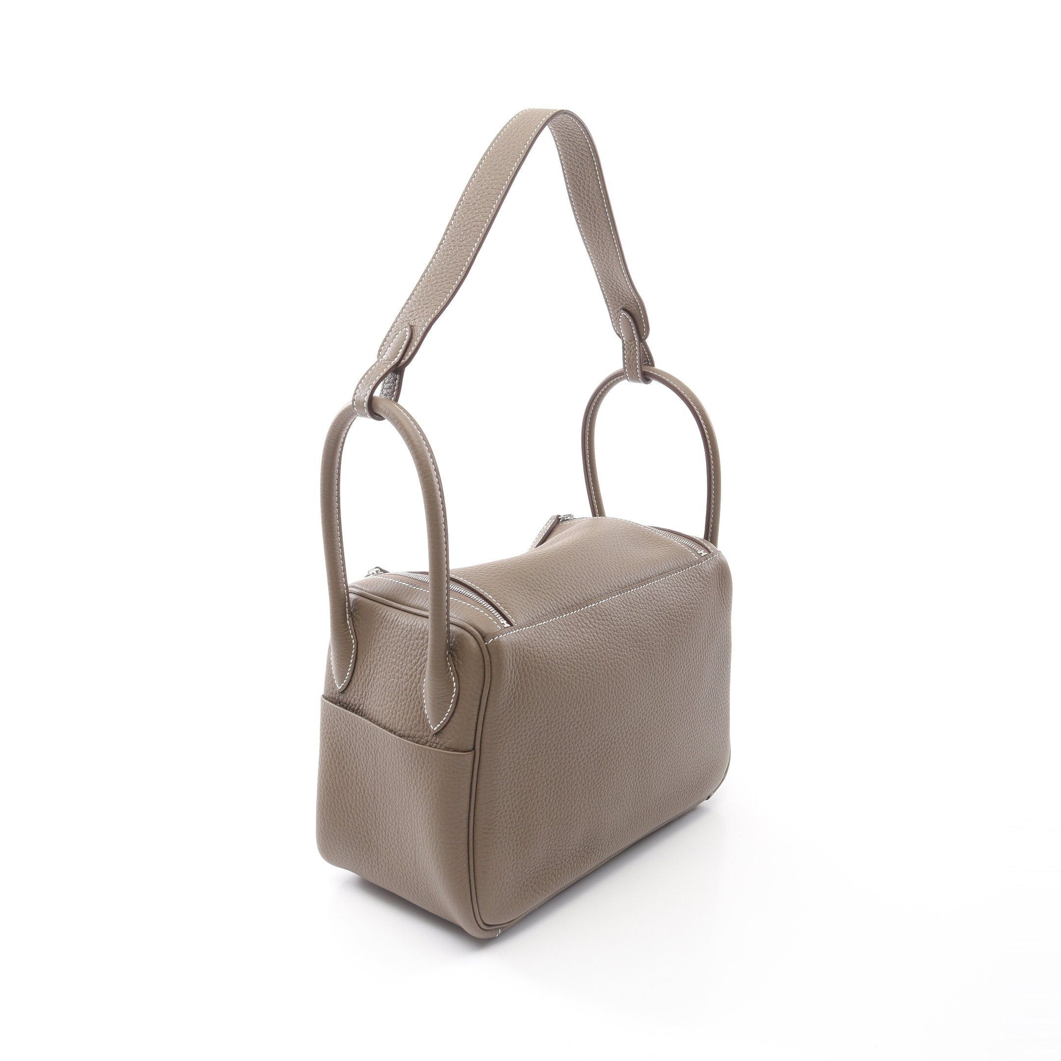 Hermes Hermes Lindy 26 Etoupe Shoulder Bag Clemence Leather Gray Brown Silver Hardware K Stamp Size ONE SIZE - 2 Thumbnail