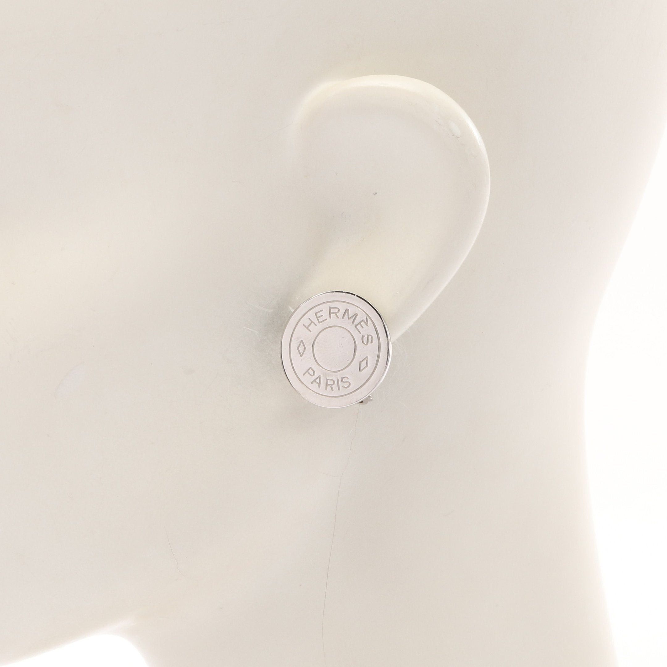 Hermes Hermes Serie Earrings Silver Size ONE SIZE - 4 Thumbnail