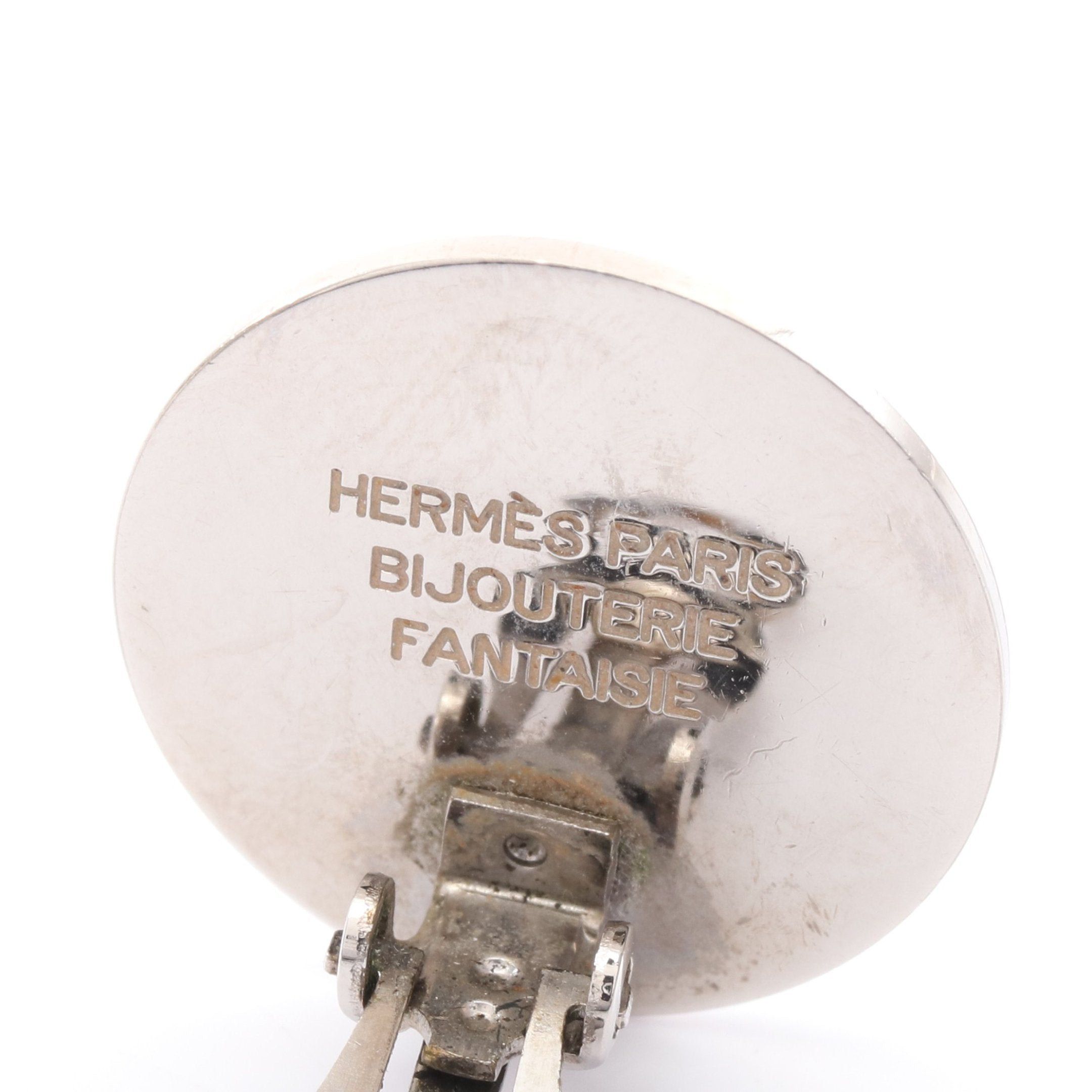 Hermes Hermes Serie Earrings Silver Size ONE SIZE - 3 Thumbnail