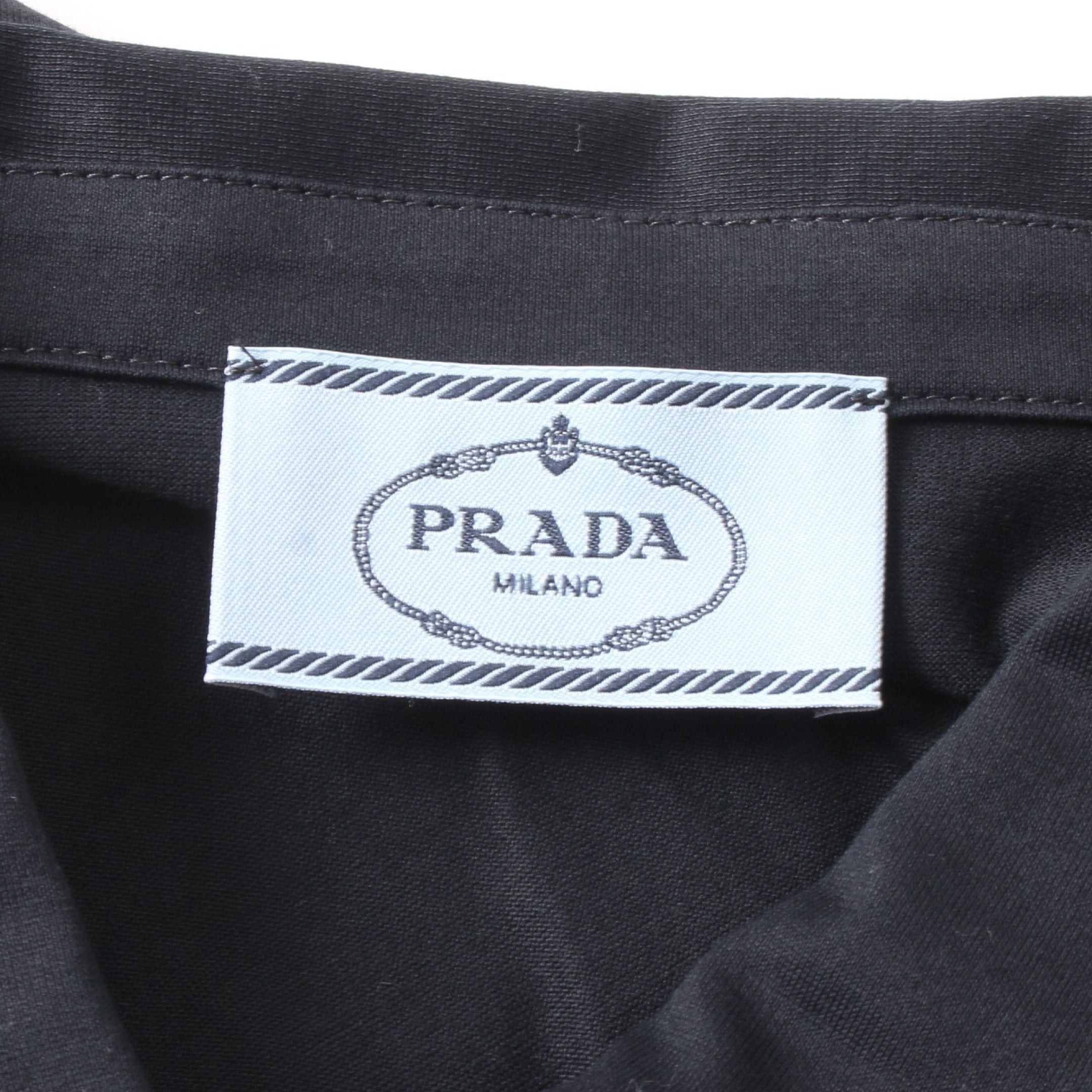 Prada Prada Polo Shirt Long Sleeve Cotton Navy Size ONE SIZE - 3 Thumbnail