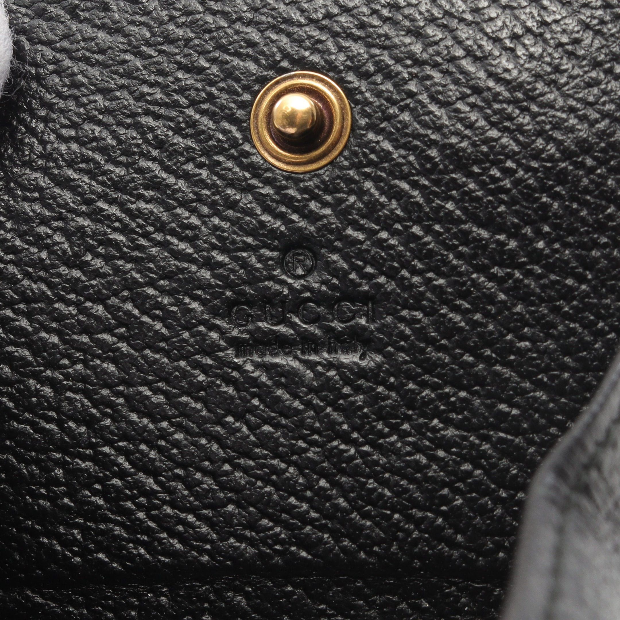 Gucci Gucci Gg Marmont Coin Purse Leather Black Size ONE SIZE - 4 Thumbnail