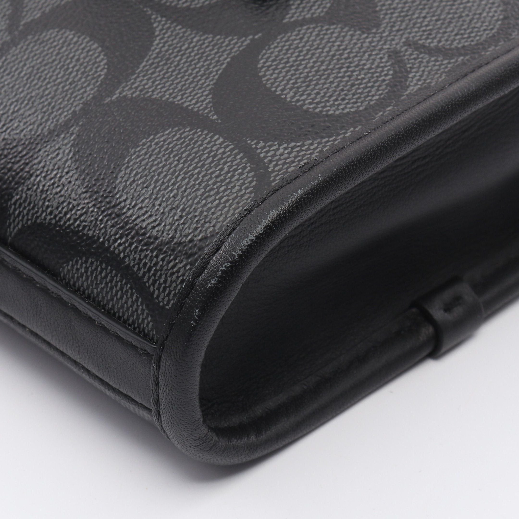 Coach Coach Signature Shoulder Bag Leather Black Size ONE SIZE - 5 Thumbnail