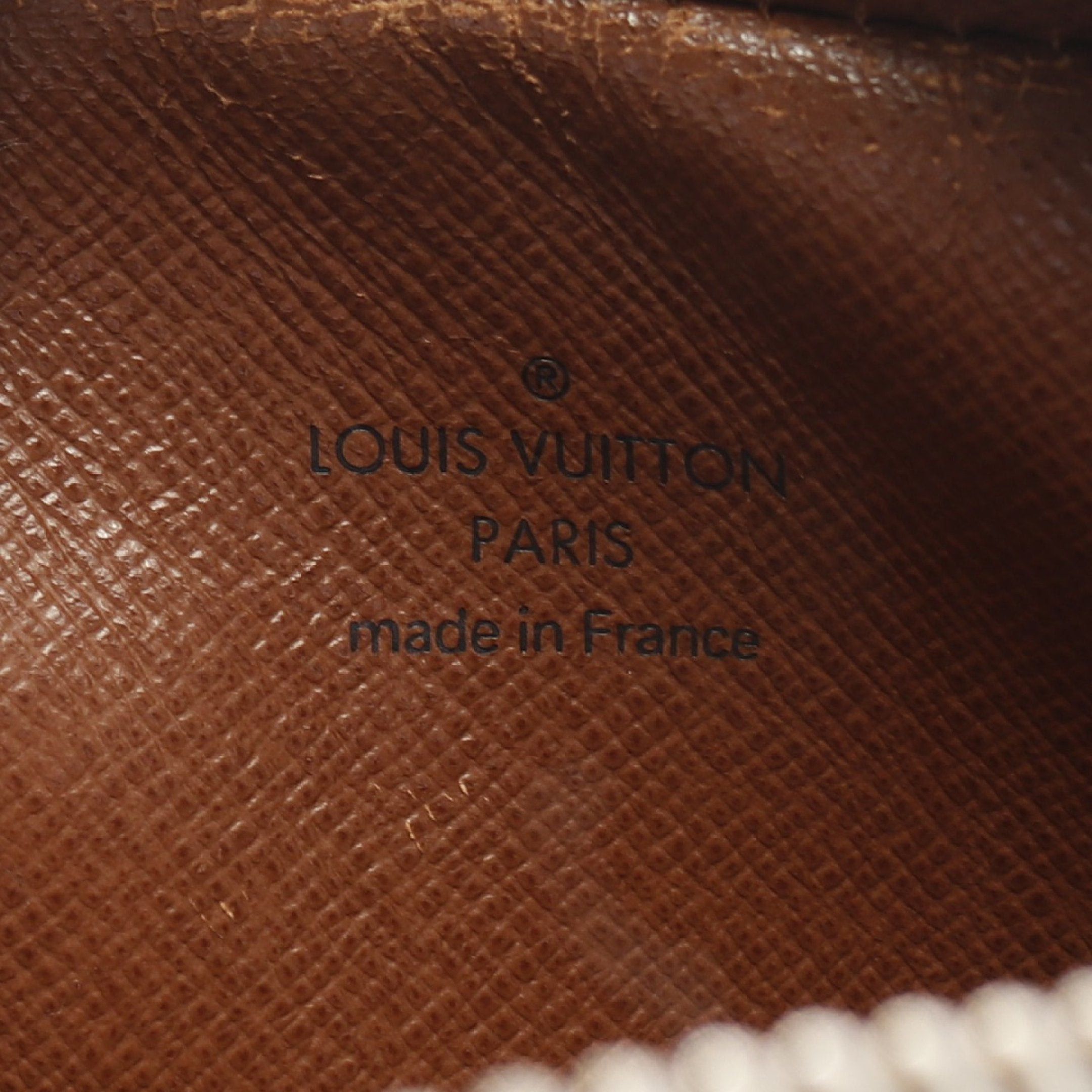 Louis Vuitton Danube Monogram Shoulder Bag Leather Brown