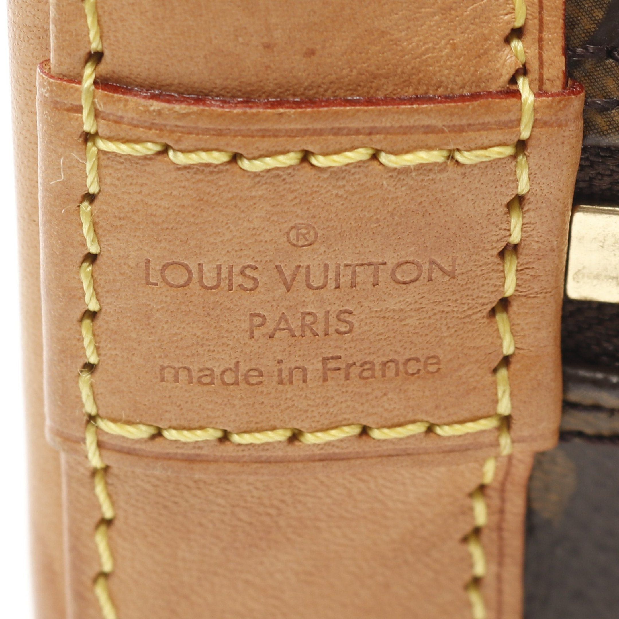 Louis Vuitton Louis Vuitton Alma Bb Monogram Handbag Leather Brown Size ONE SIZE - 4 Thumbnail