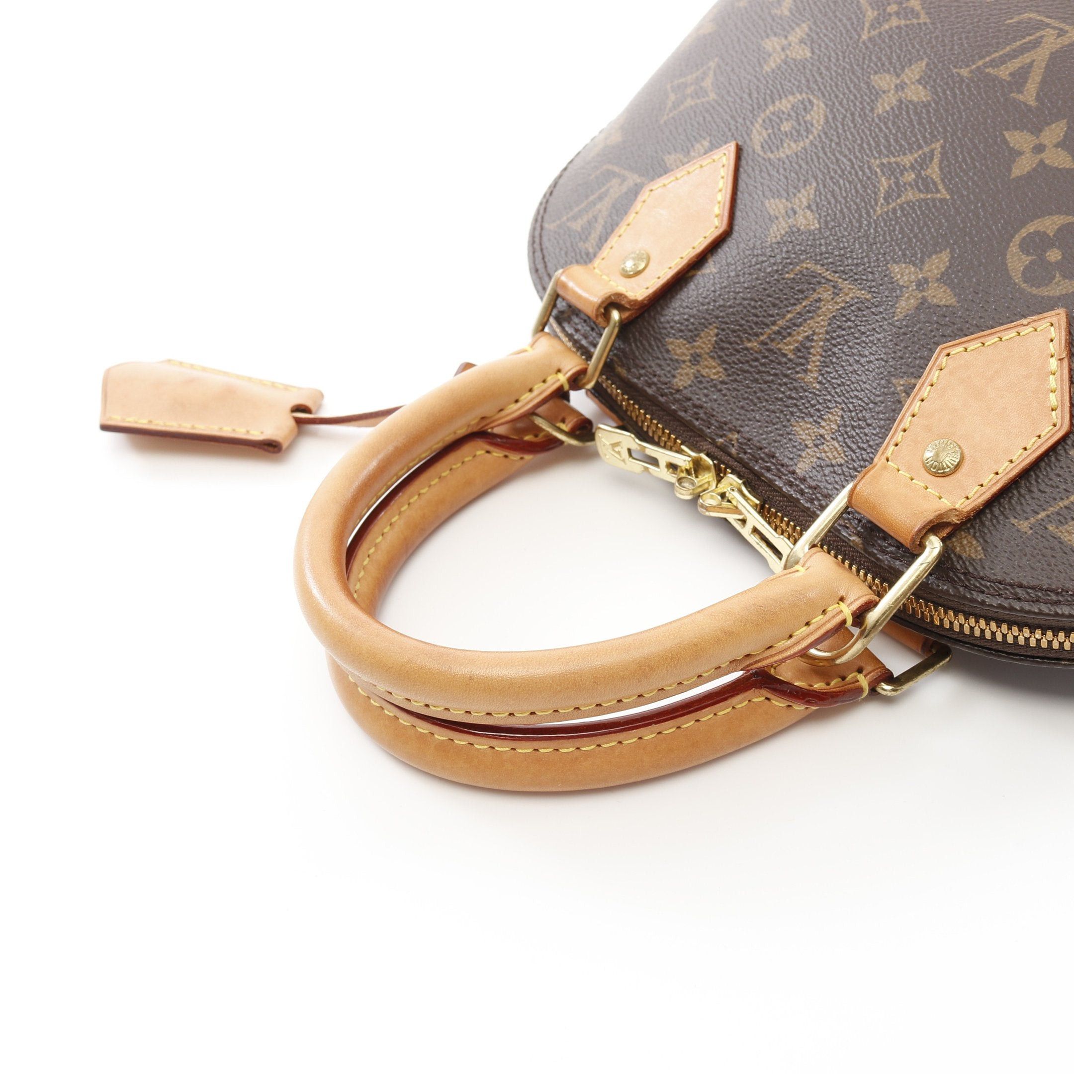 Louis Vuitton Louis Vuitton Alma Bb Monogram Handbag Leather Brown Size ONE SIZE - 12 Thumbnail