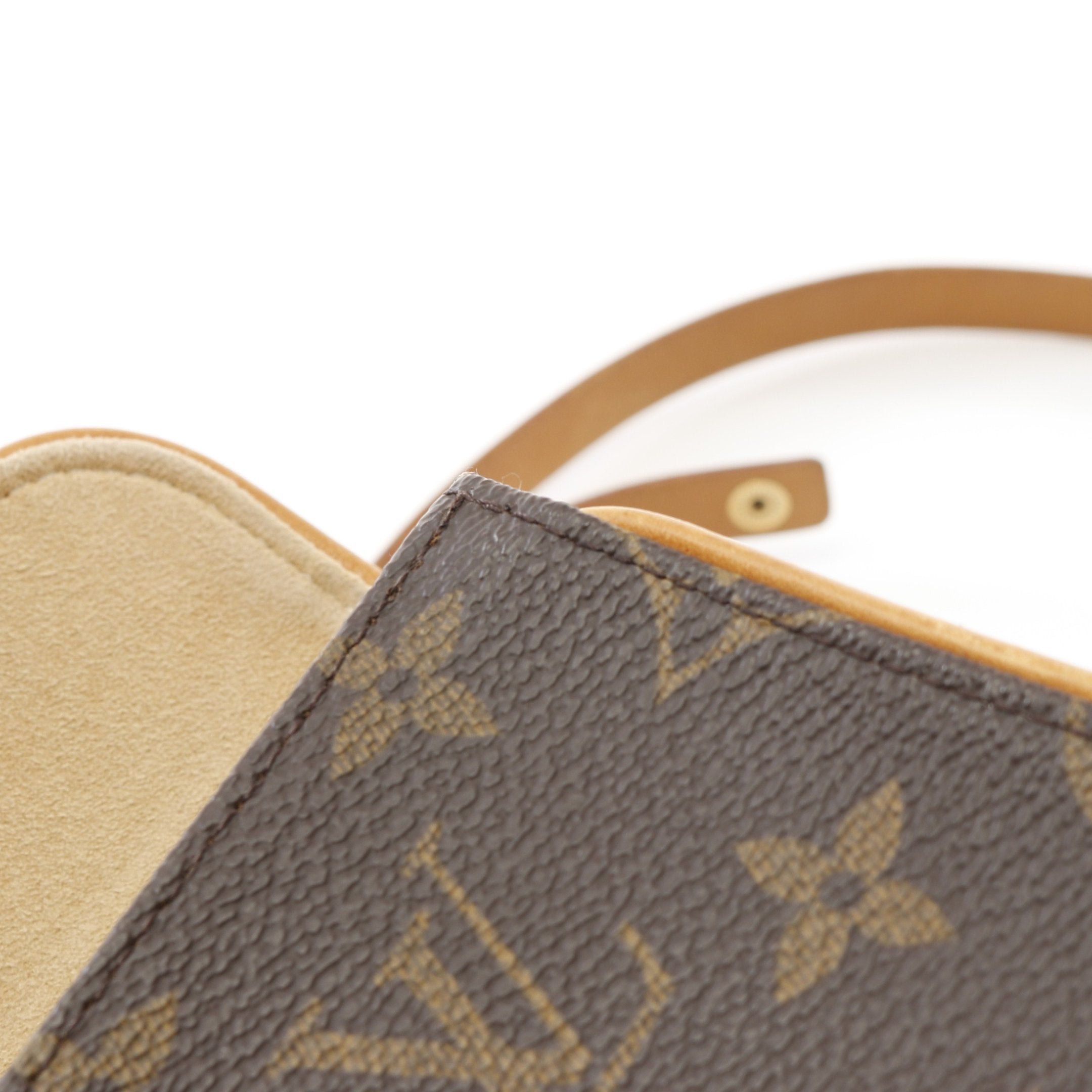 Louis Vuitton Louis Vuitton Pochette Florentine Monogram Body Bag Waist Leather Brown With Button Pressure (S) Size ONE SIZE - 11 Thumbnail