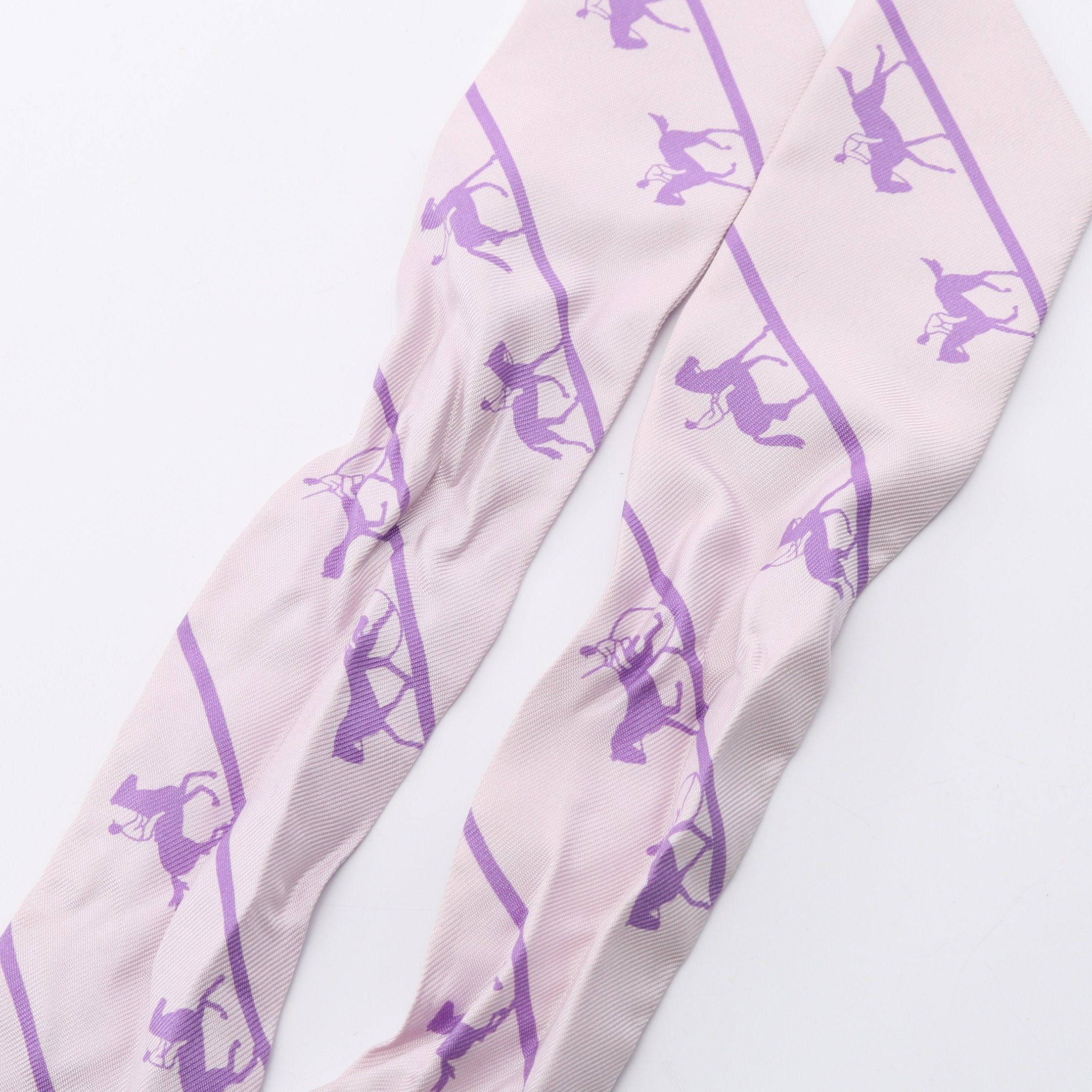 Hermes Hermes Twilly Le Allure Scarf Silk Purple Size ONE SIZE - 4 Thumbnail