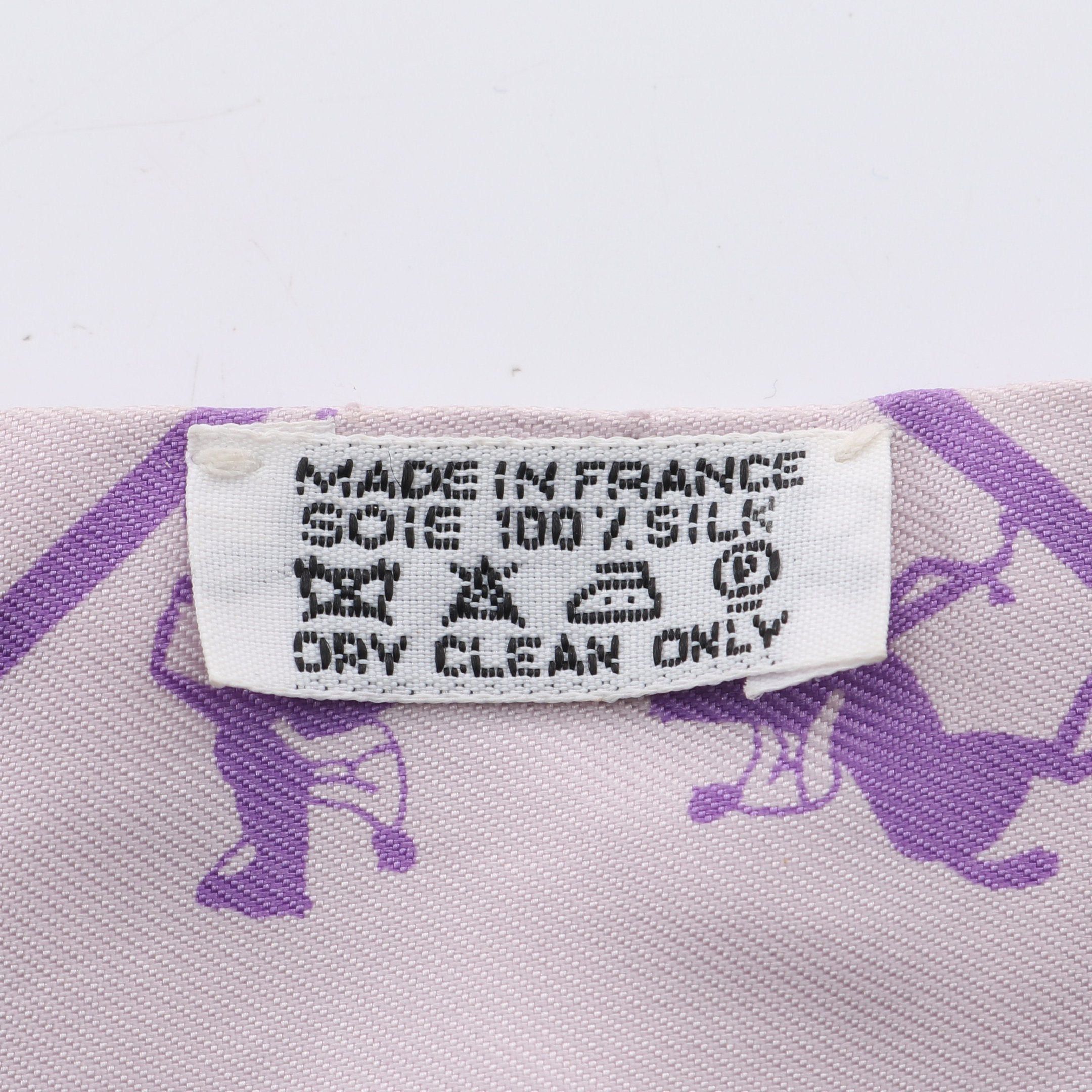 Hermes Hermes Twilly Le Allure Scarf Silk Purple Size ONE SIZE - 3 Thumbnail