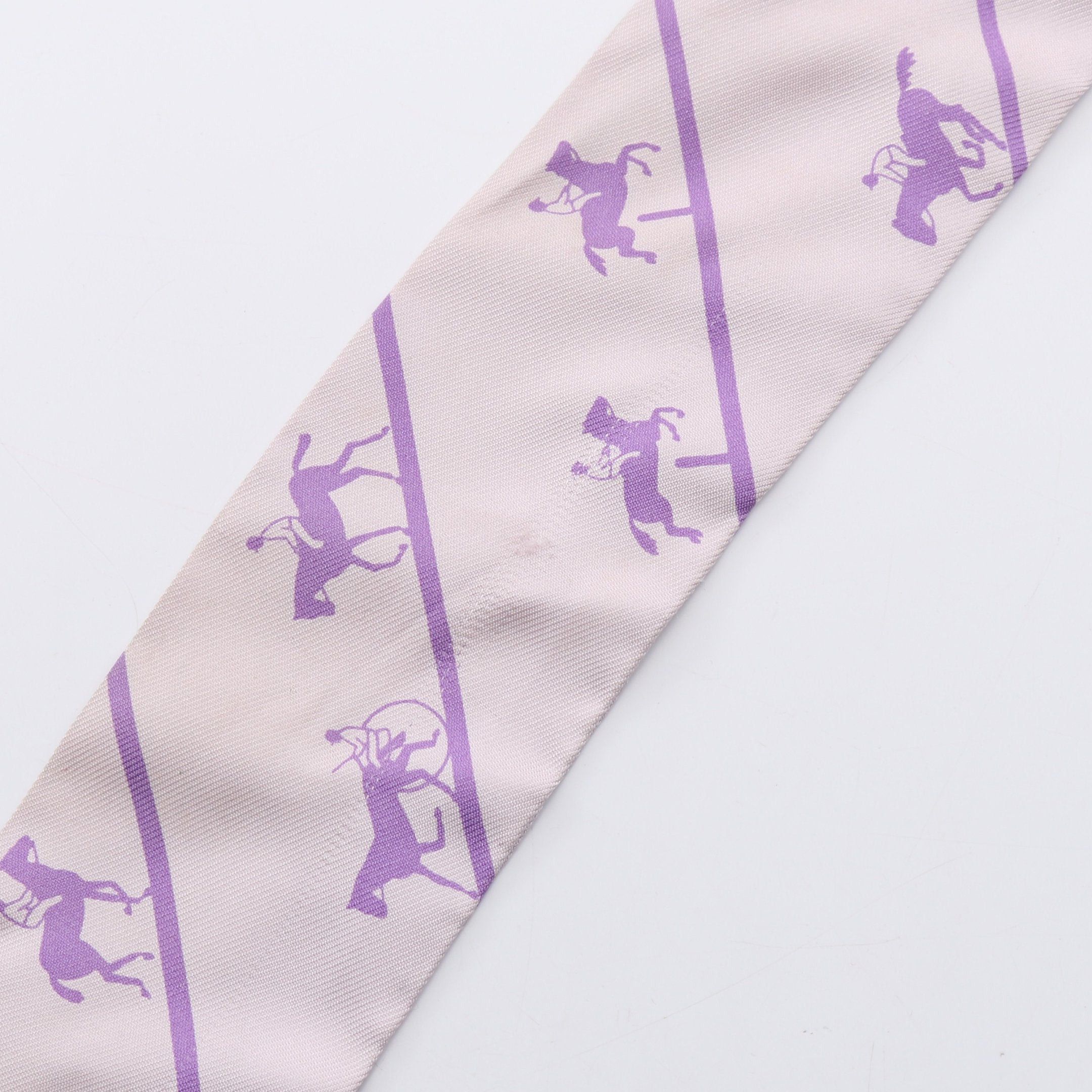 Hermes Hermes Twilly Le Allure Scarf Silk Purple Size ONE SIZE - 5 Thumbnail