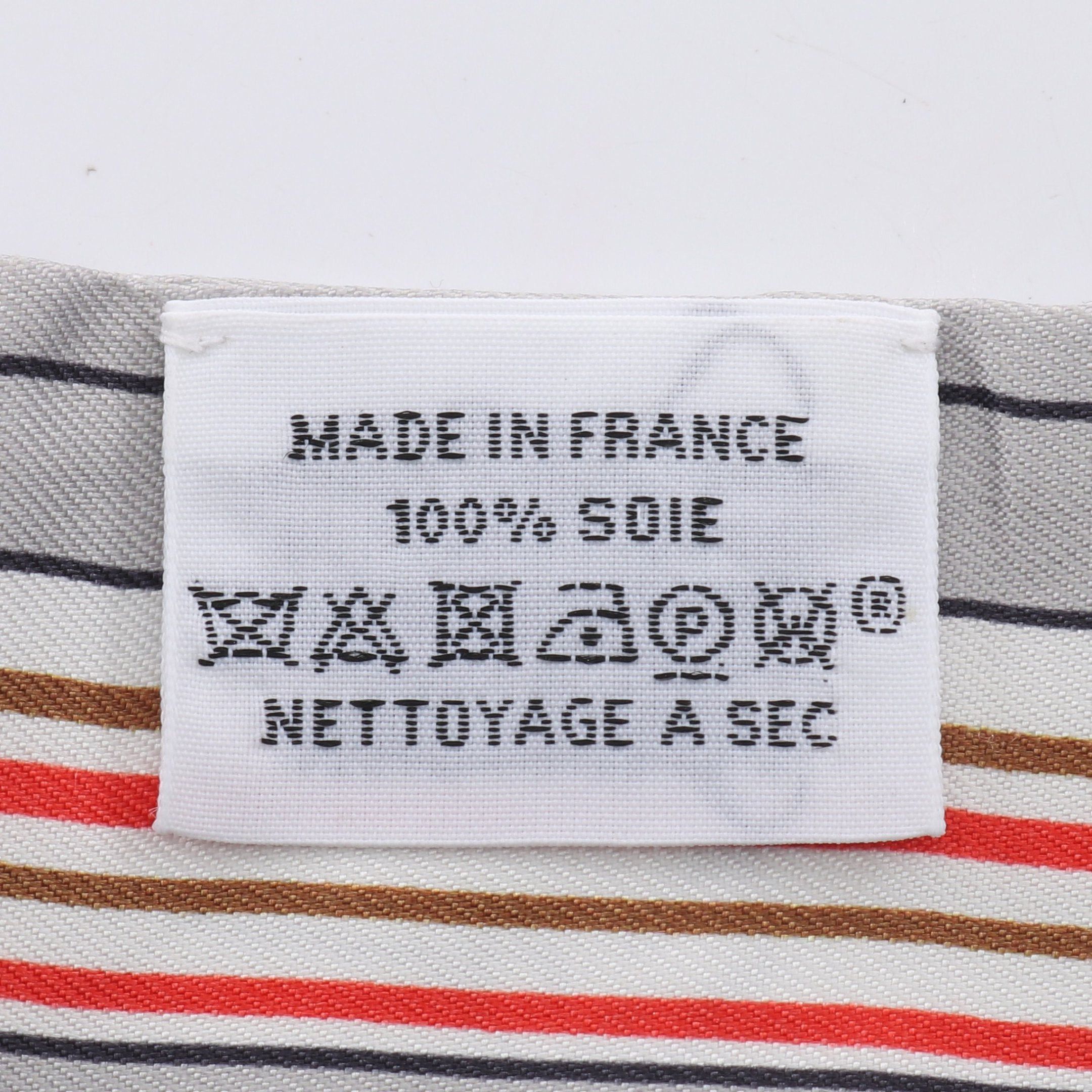 Hermes Hermes Twilly Parisian Dog Scarf Silk Gray Multicolor Size ONE SIZE - 2 Thumbnail