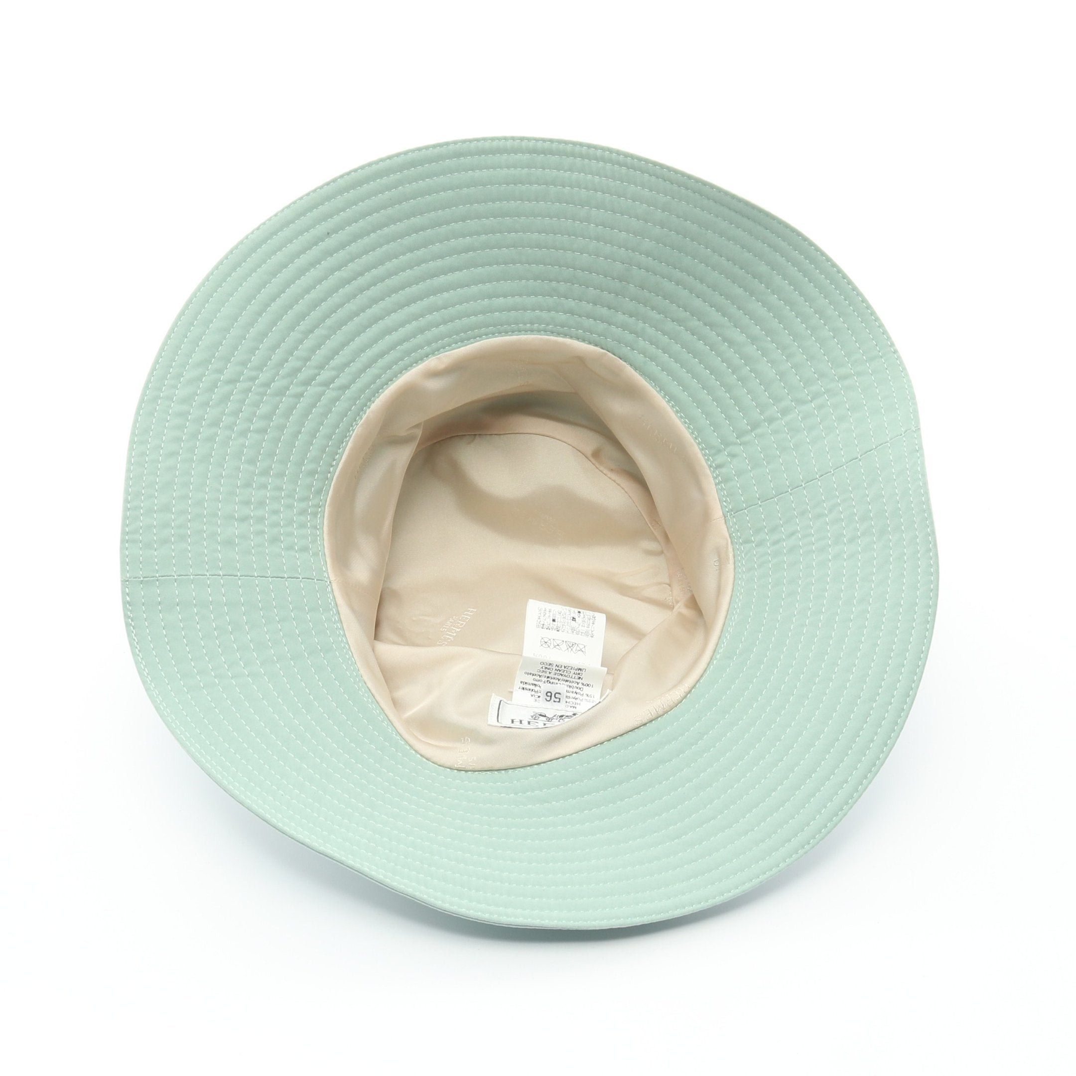 Hermes Hermes H Logo Bucket Hat Light Green Size ONE SIZE - 3 Thumbnail