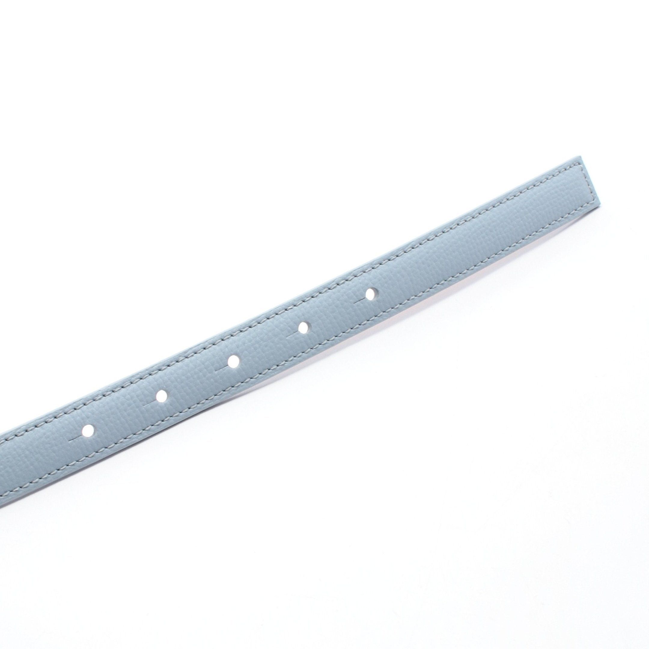 Loewe Loewe Anagram Belt Leather Light Blue Size ONE SIZE - 3 Thumbnail