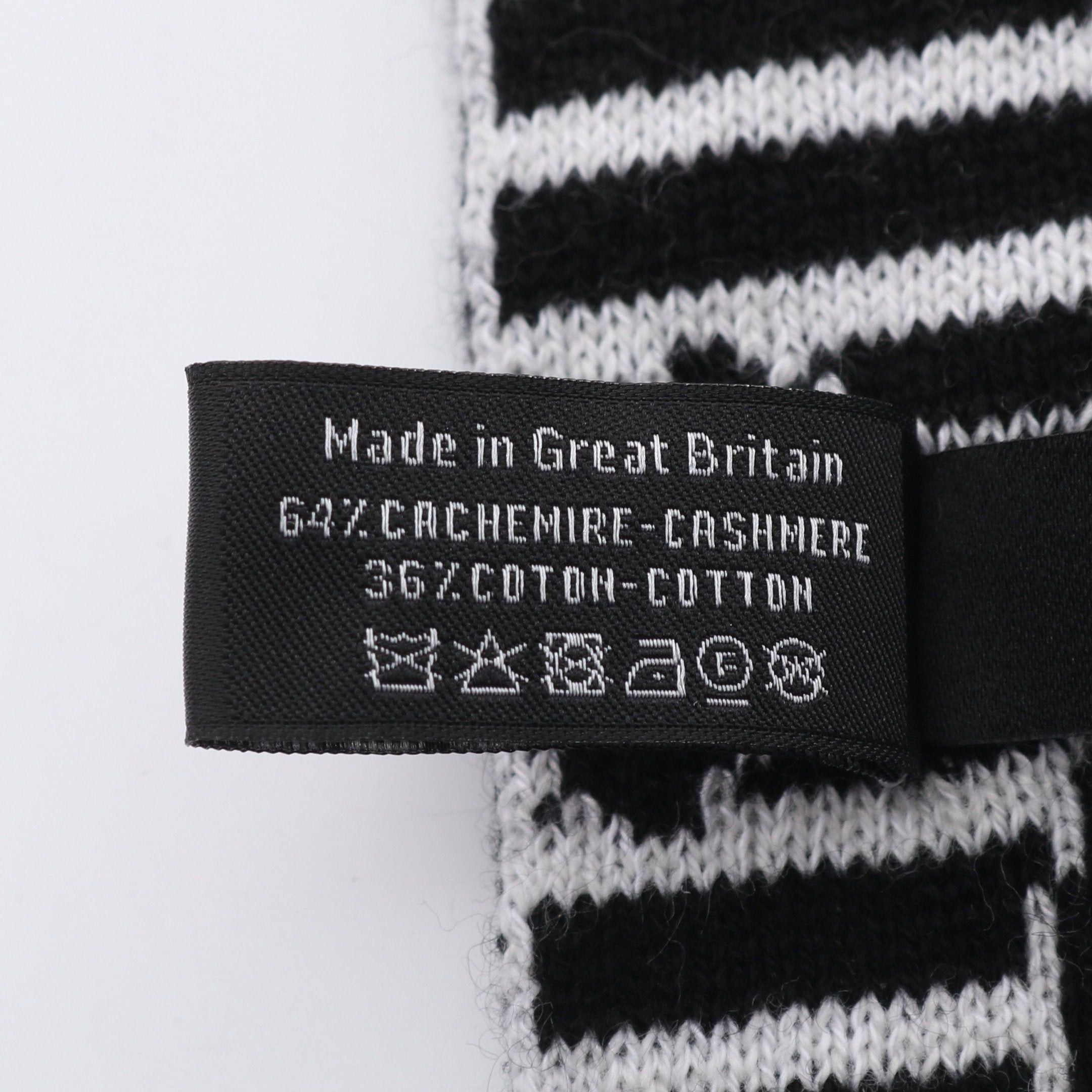 Chanel Chanel Coco Mark Scarf Cashmere Cotton Black White 25Ss Size ONE SIZE - 3 Thumbnail