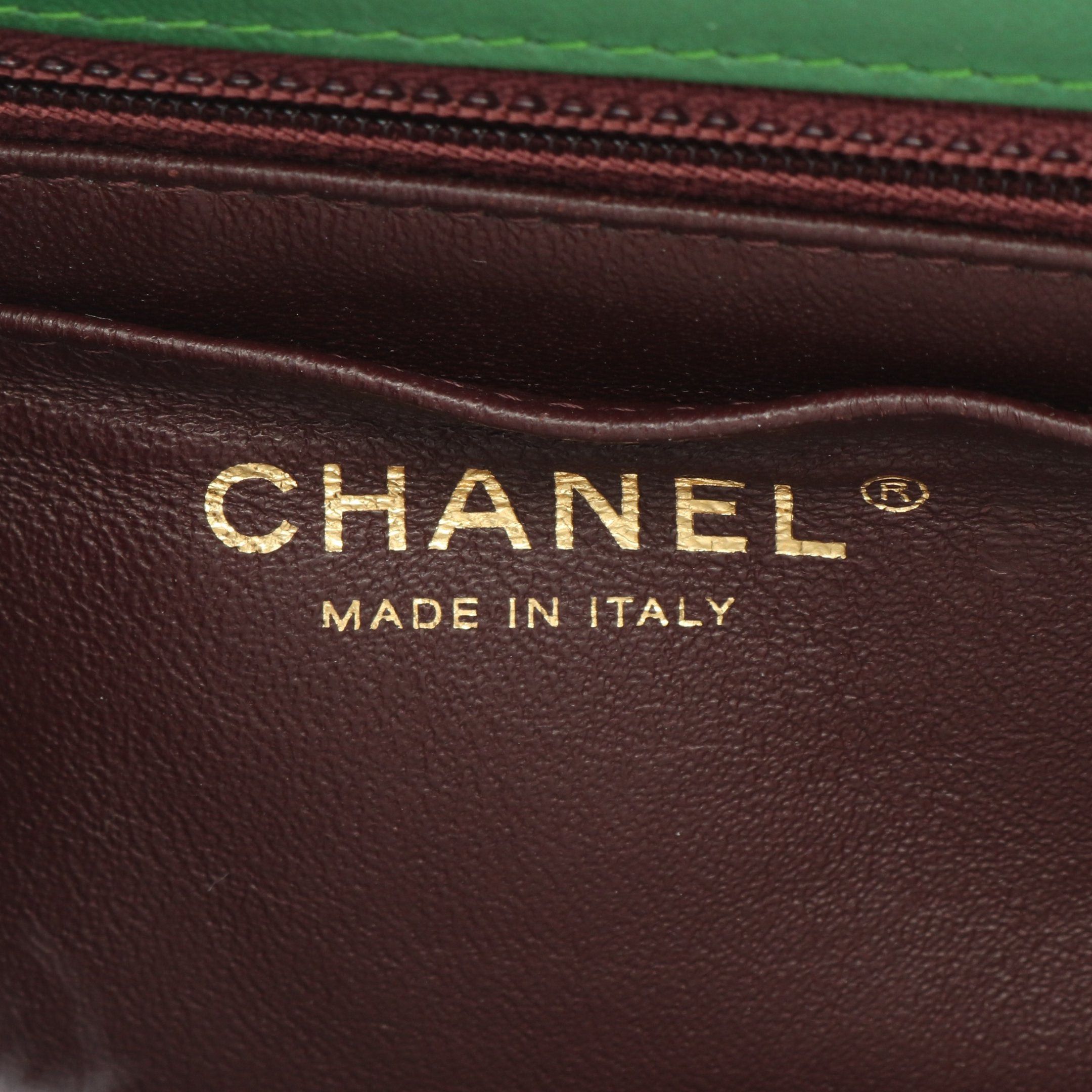 Chanel Chanel Matelasse Single Flap Chain Shoulder Bag Cotton Jersey Leather Green Gold Hardware Size ONE SIZE - 4 Thumbnail