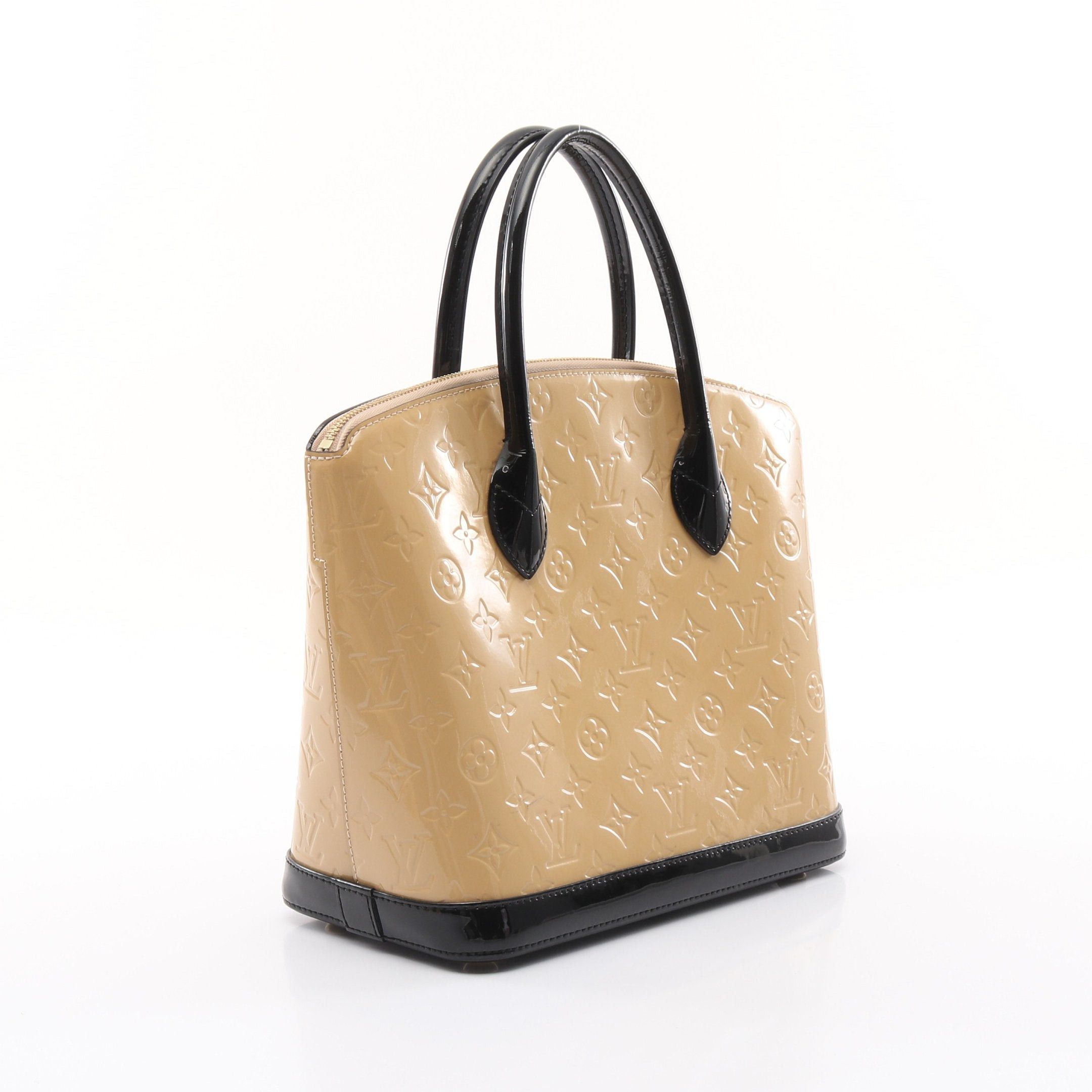 Louis Vuitton Louis Vuitton Lockit Pm Monogram Vernis Dune Handbag Leather Beige Black Size ONE SIZE - 2 Thumbnail