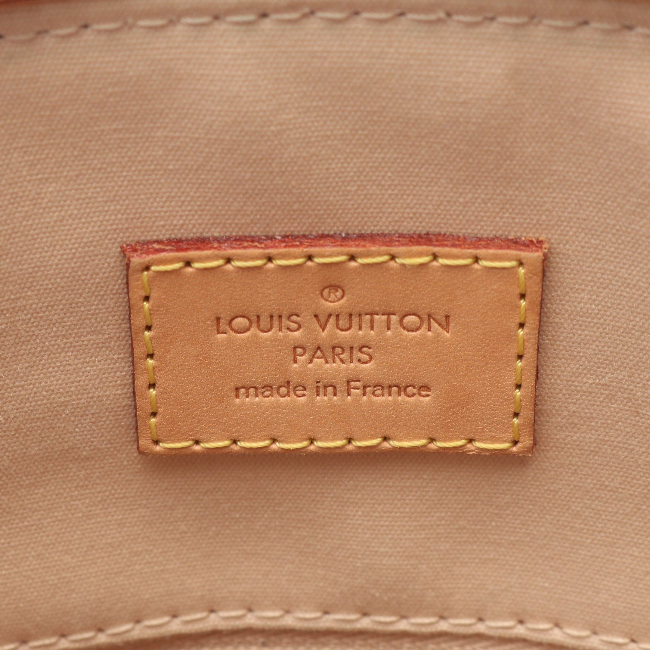 Louis Vuitton Louis Vuitton Lockit Pm Monogram Vernis Dune Handbag Leather Beige Black Size ONE SIZE - 4 Thumbnail