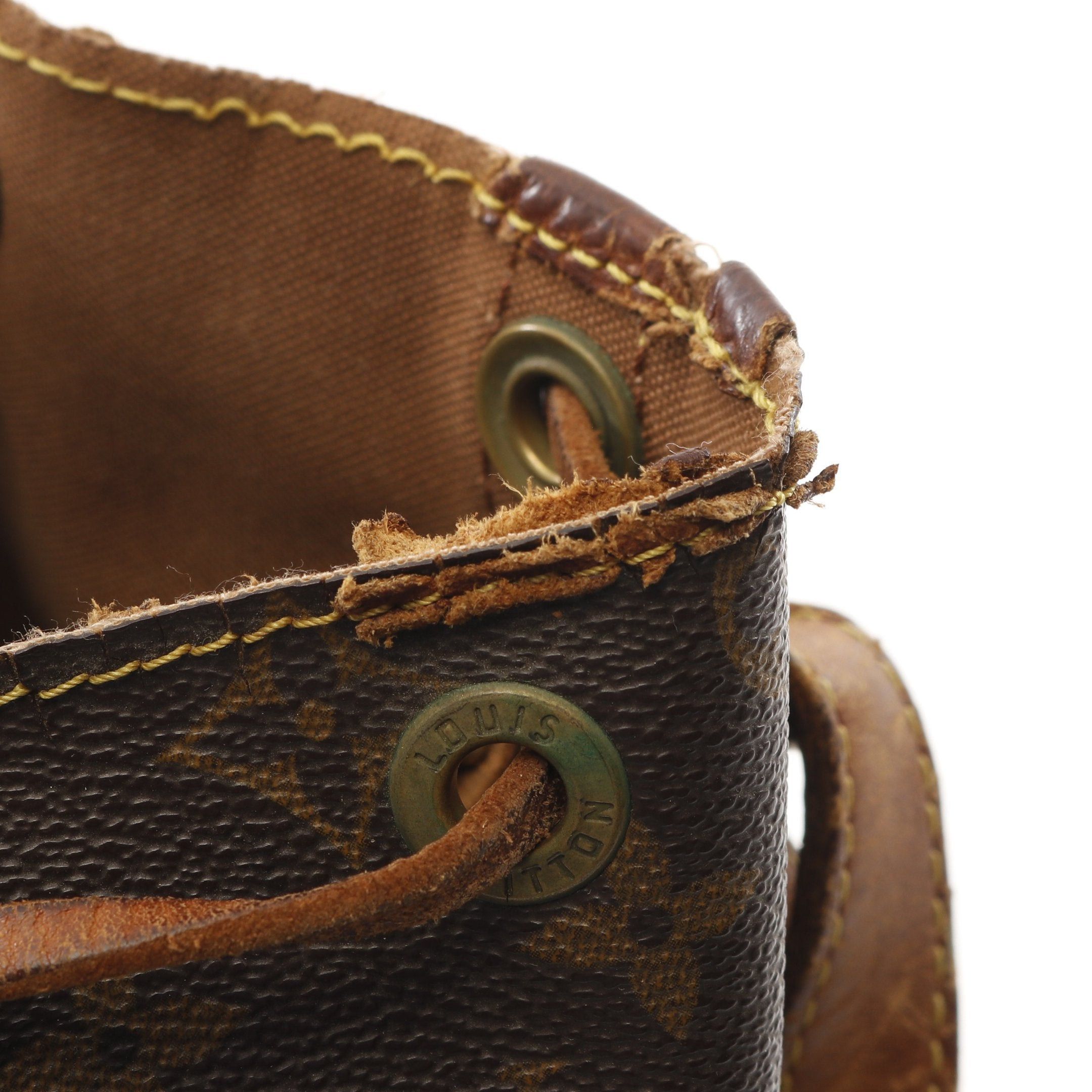 Louis Vuitton Louis Vuitton Noe Monogram Shoulder Bag Leather Brown Size ONE SIZE - 6 Thumbnail