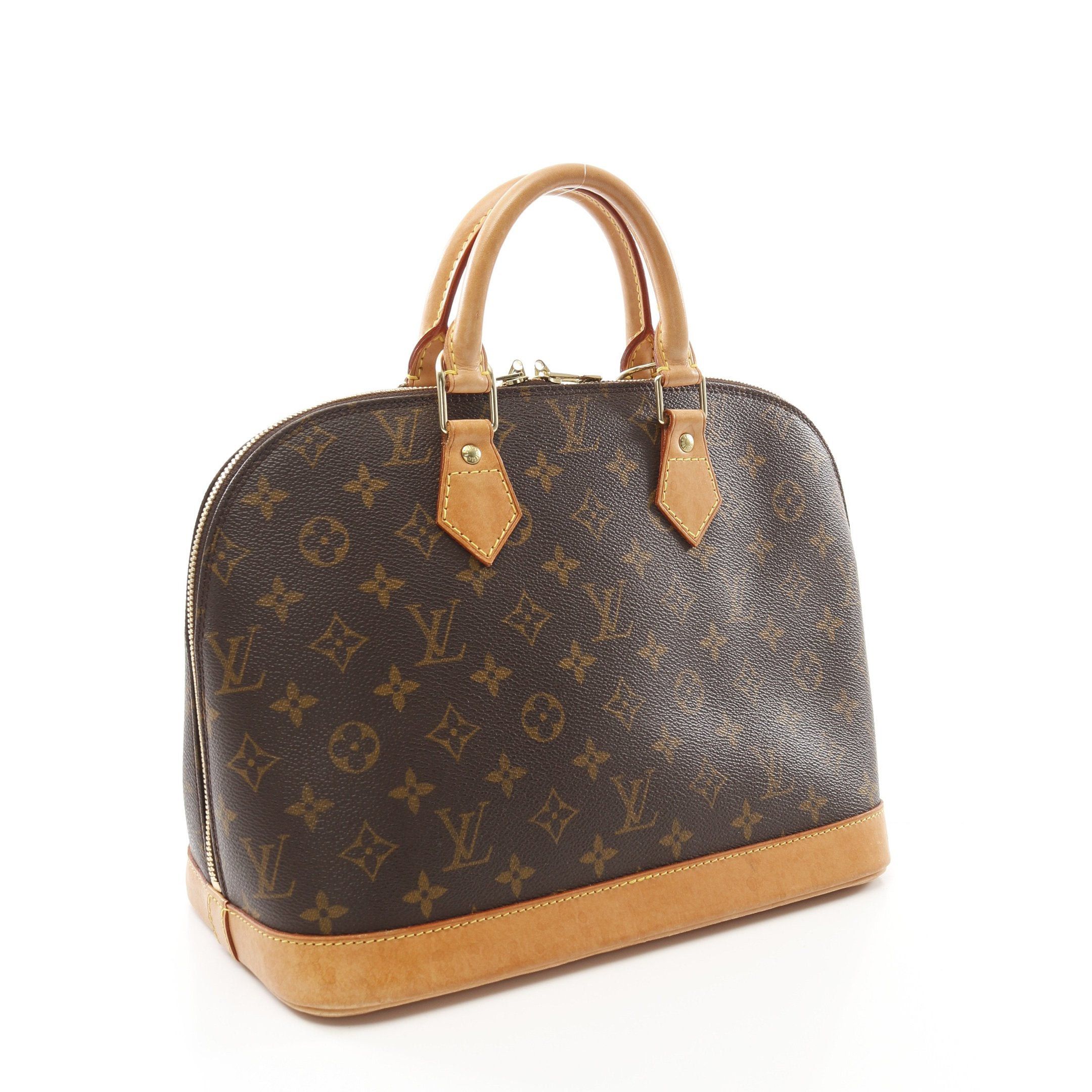 Louis Vuitton Louis Vuitton Alma Pm Monogram Handbag Leather Brown Size ONE SIZE - 2 Thumbnail