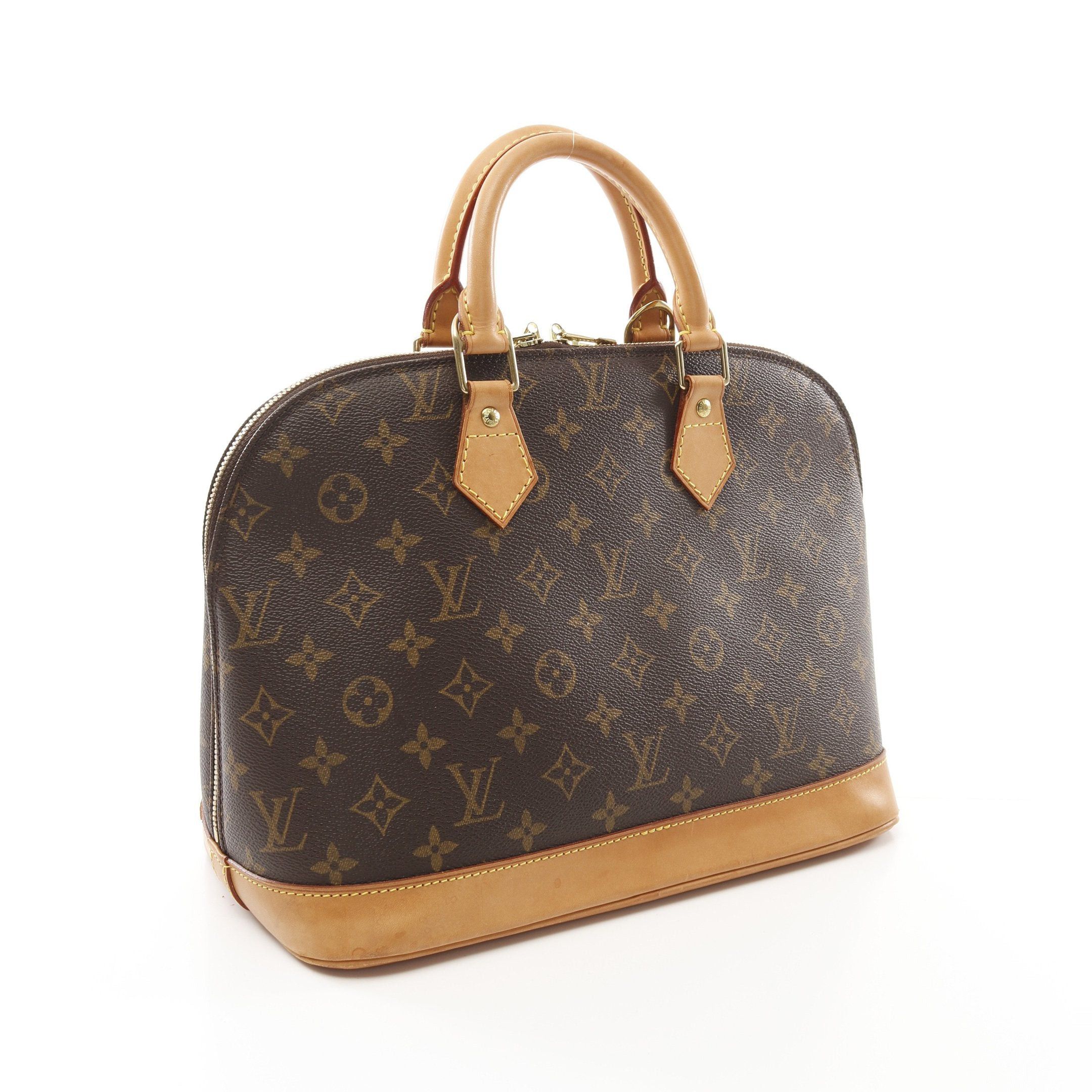 Louis Vuitton Louis Vuitton Alma Pm Monogram Handbag Leather Brown Size ONE SIZE - 2 Thumbnail