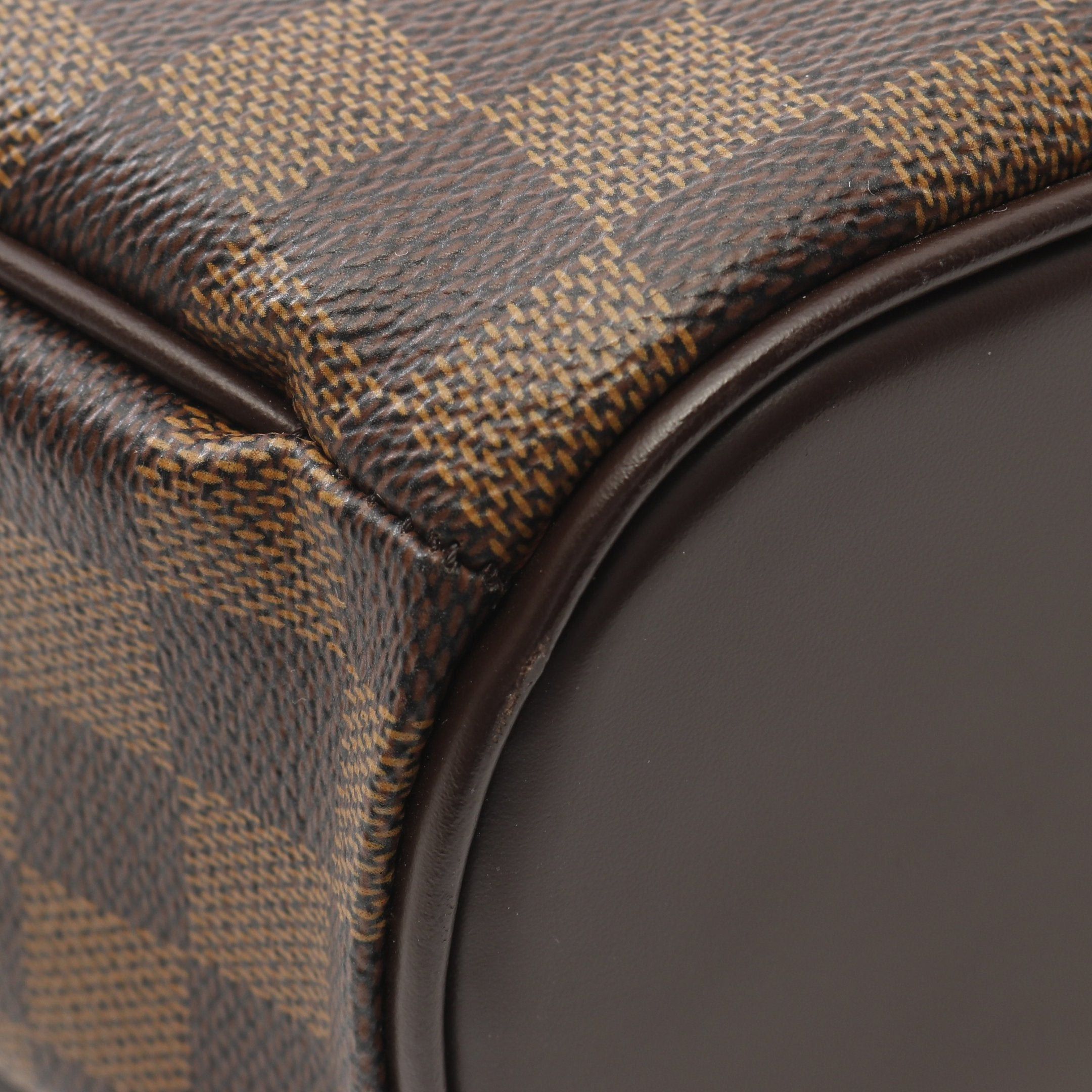 Louis Vuitton Louis Vuitton Saria Horizontal Damier Ebene Handbag Leather Brown Size ONE SIZE - 7 Thumbnail