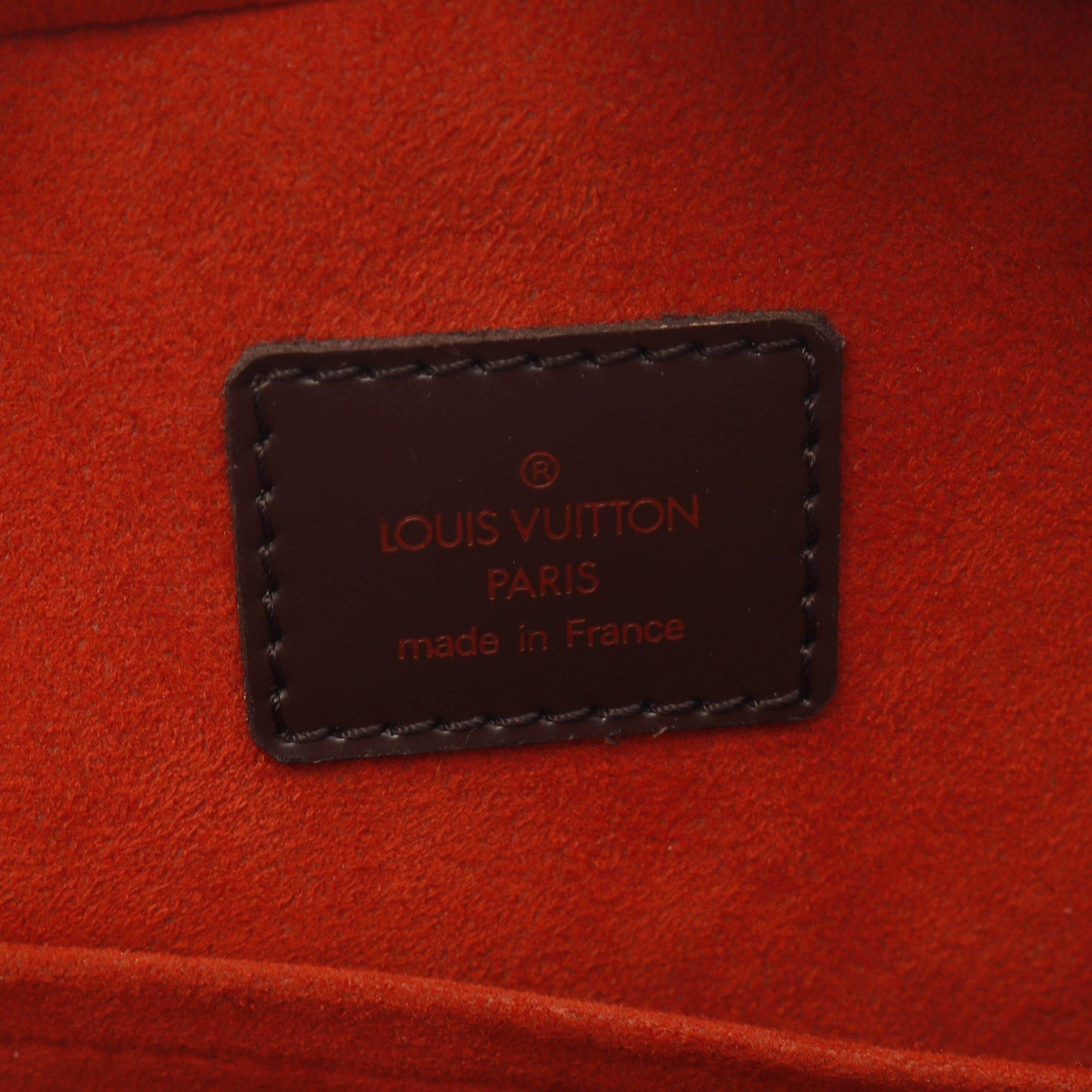 Louis Vuitton Louis Vuitton Saria Horizontal Damier Ebene Handbag Leather Brown Size ONE SIZE - 4 Thumbnail