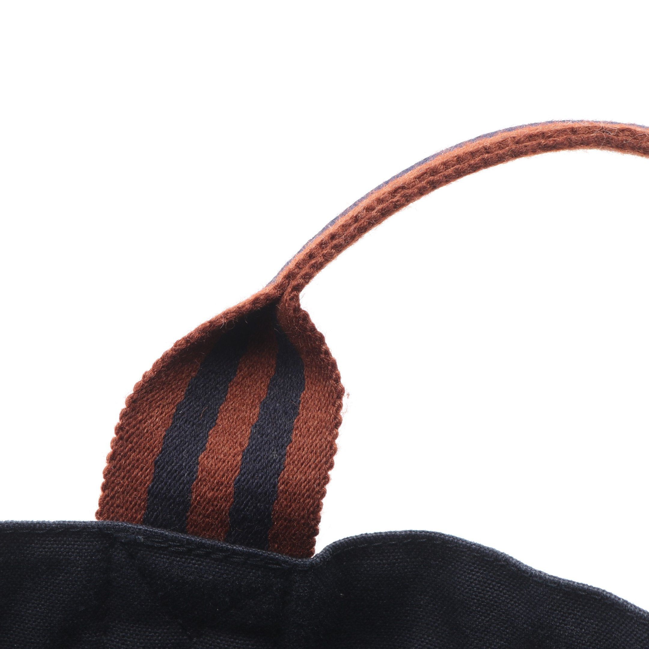 Hermes Hermes Fool Toe Mm Handbag Tote Bag Canvas Navy Brown Silver Hardware Size ONE SIZE - 12 Thumbnail