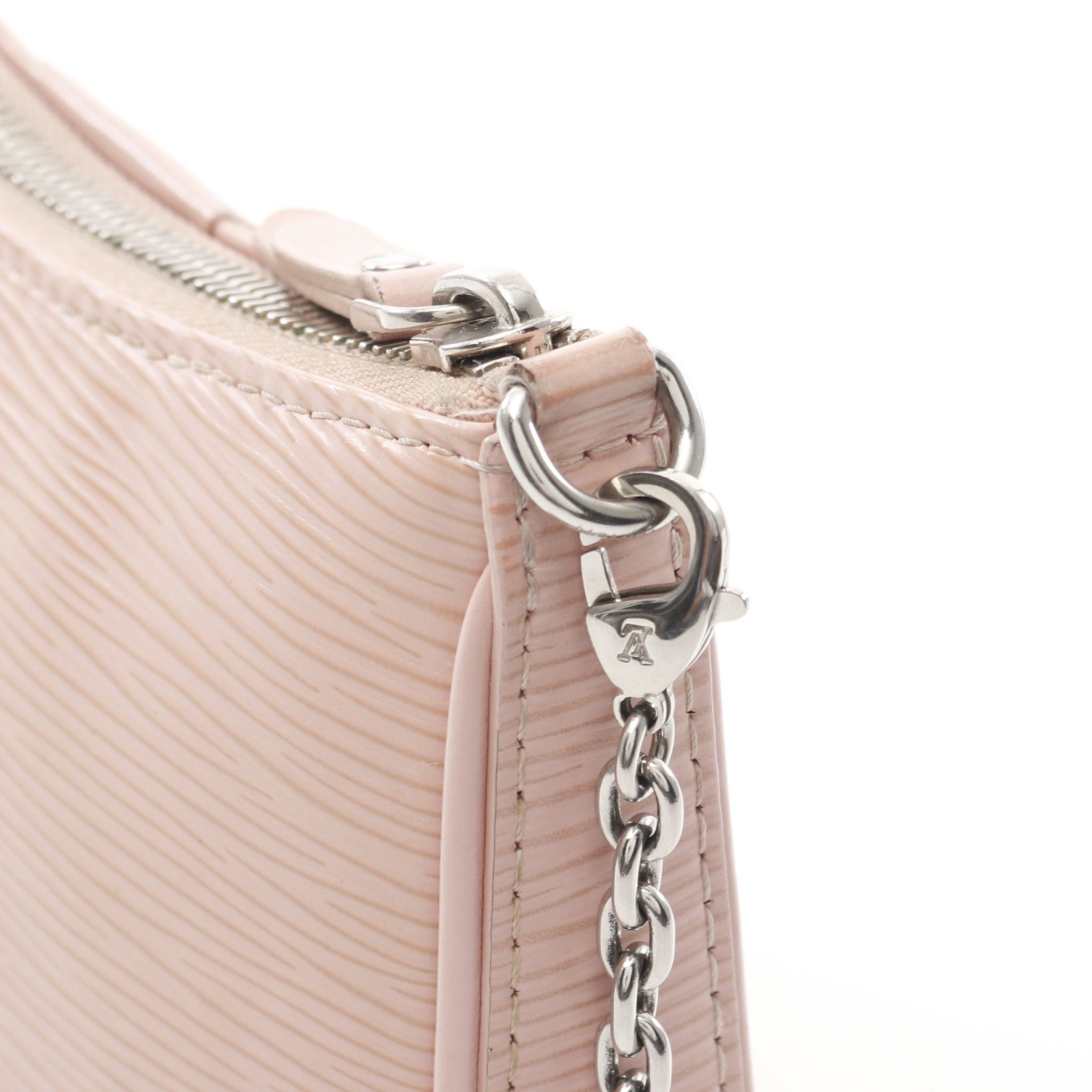 Louis Vuitton Louis Vuitton Easy Pouch Epi Rose Ballerine Chain Shoulder Bag Leather Light Pink Size ONE SIZE - 8 Thumbnail