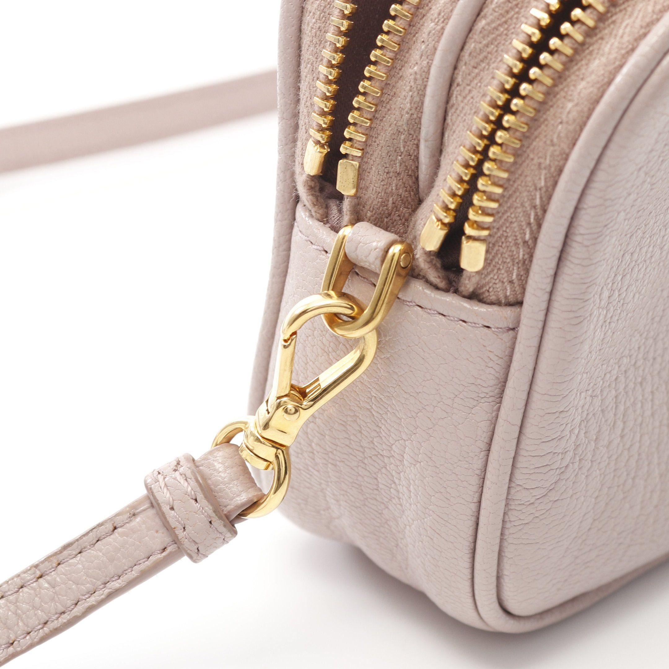 Miu Miu Miu Miu Madras Shoulder Bag Leather Pink Size ONE SIZE - 7 Thumbnail