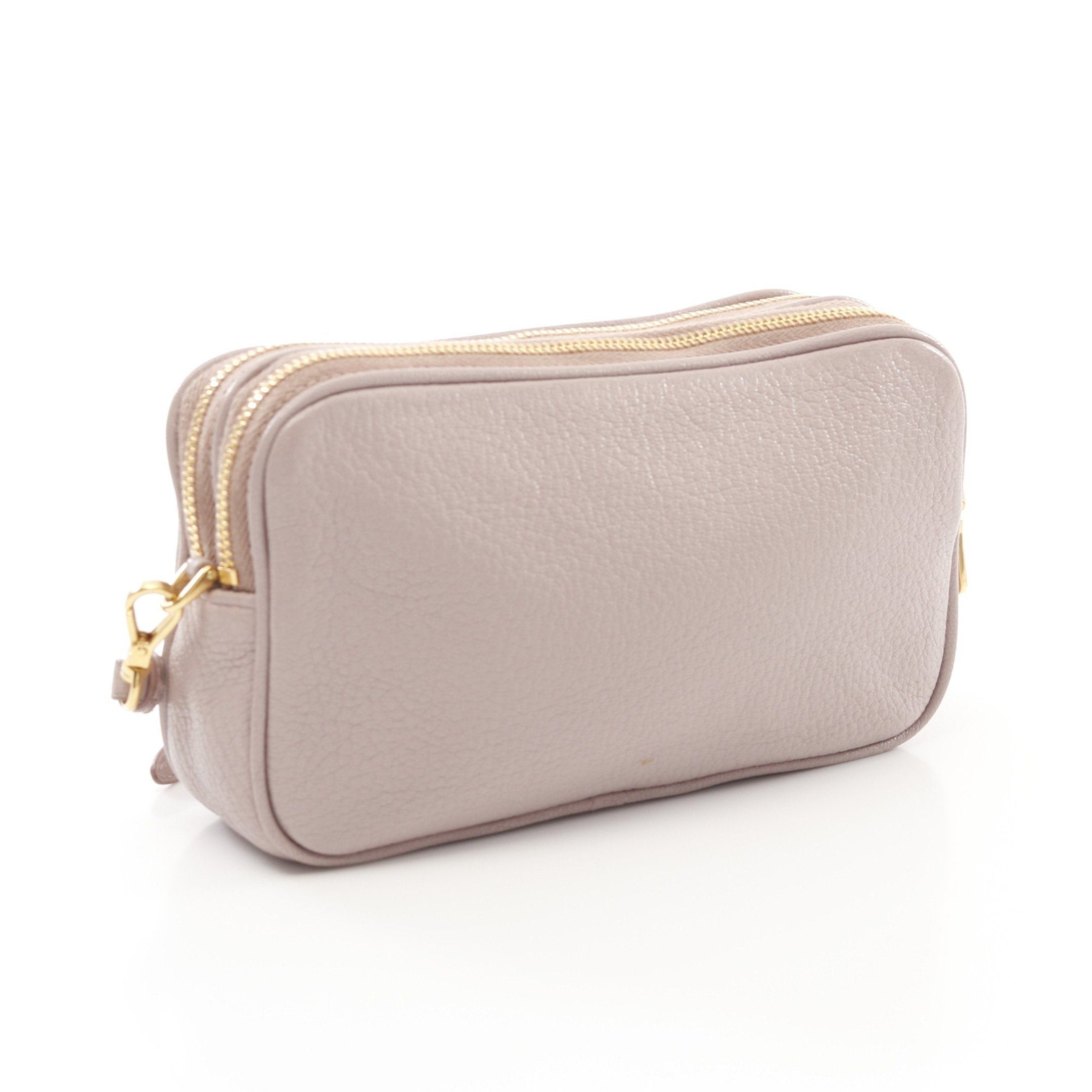 Miu Miu Miu Miu Madras Shoulder Bag Leather Pink Size ONE SIZE - 2 Thumbnail
