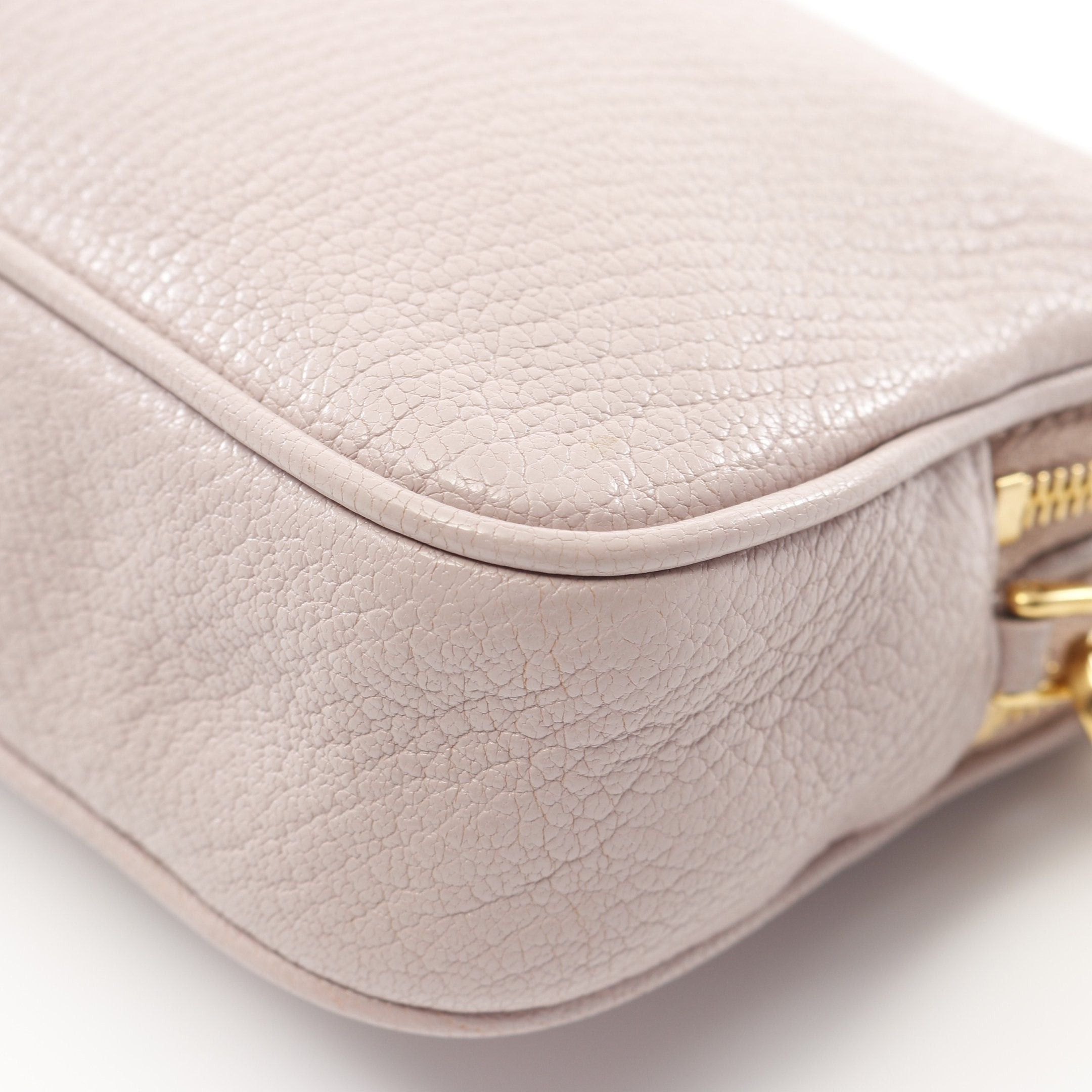 Miu Miu Miu Miu Madras Shoulder Bag Leather Pink Size ONE SIZE - 5 Thumbnail