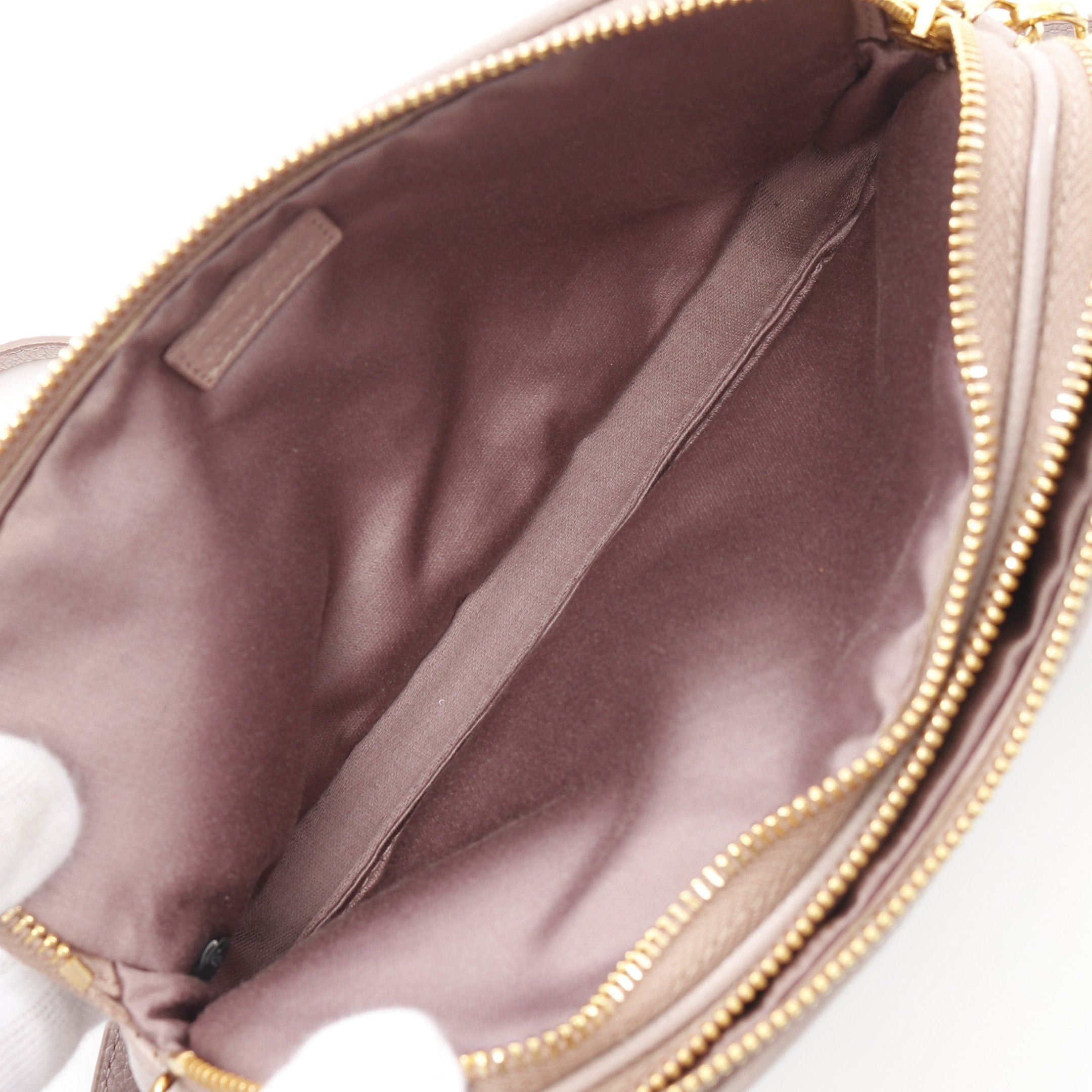 Miu Miu Miu Miu Madras Shoulder Bag Leather Pink Size ONE SIZE - 3 Thumbnail