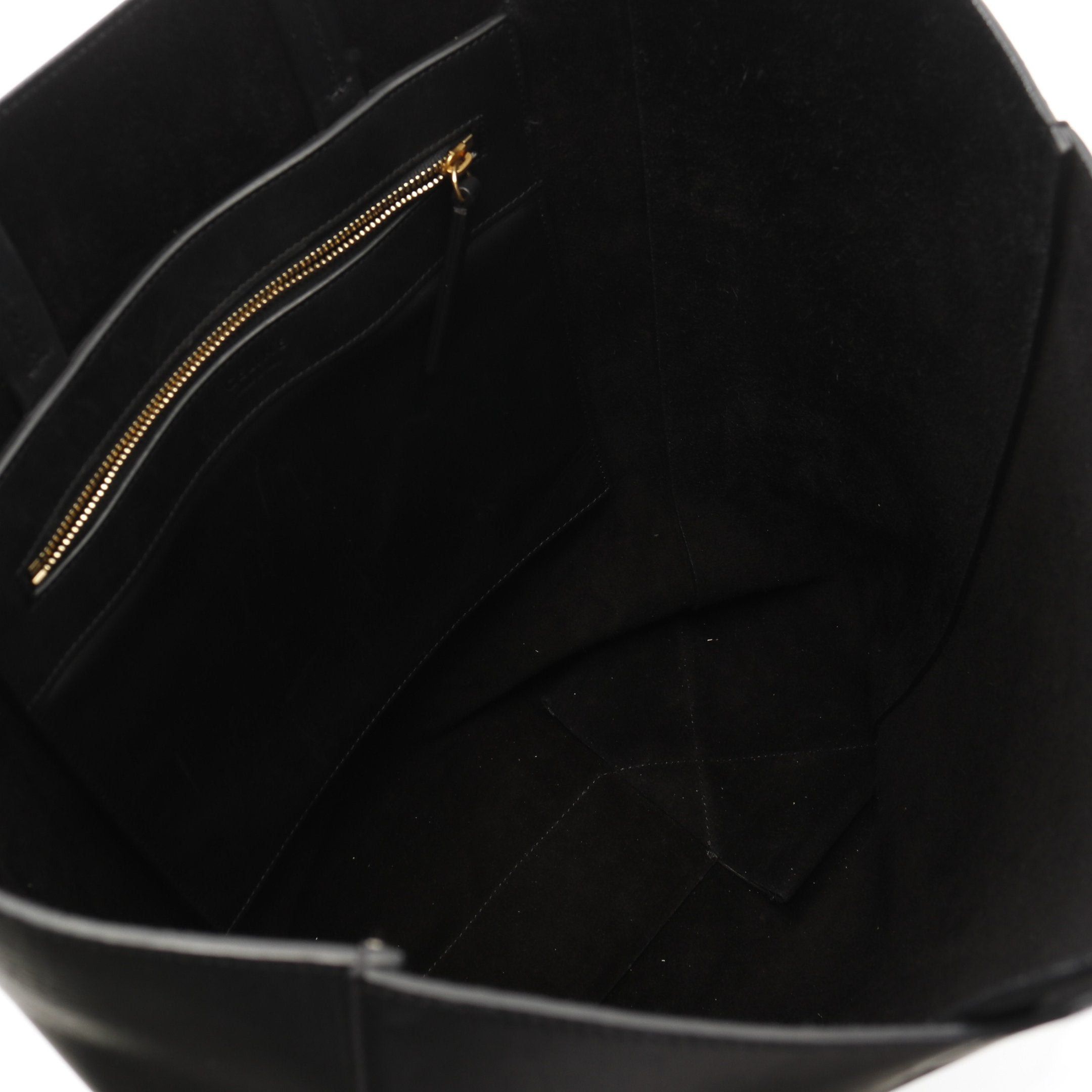 Celine Celine Vertical Cabas Large Handbag Tote Bag Leather Black Phoebe Period Size ONE SIZE - 3 Thumbnail