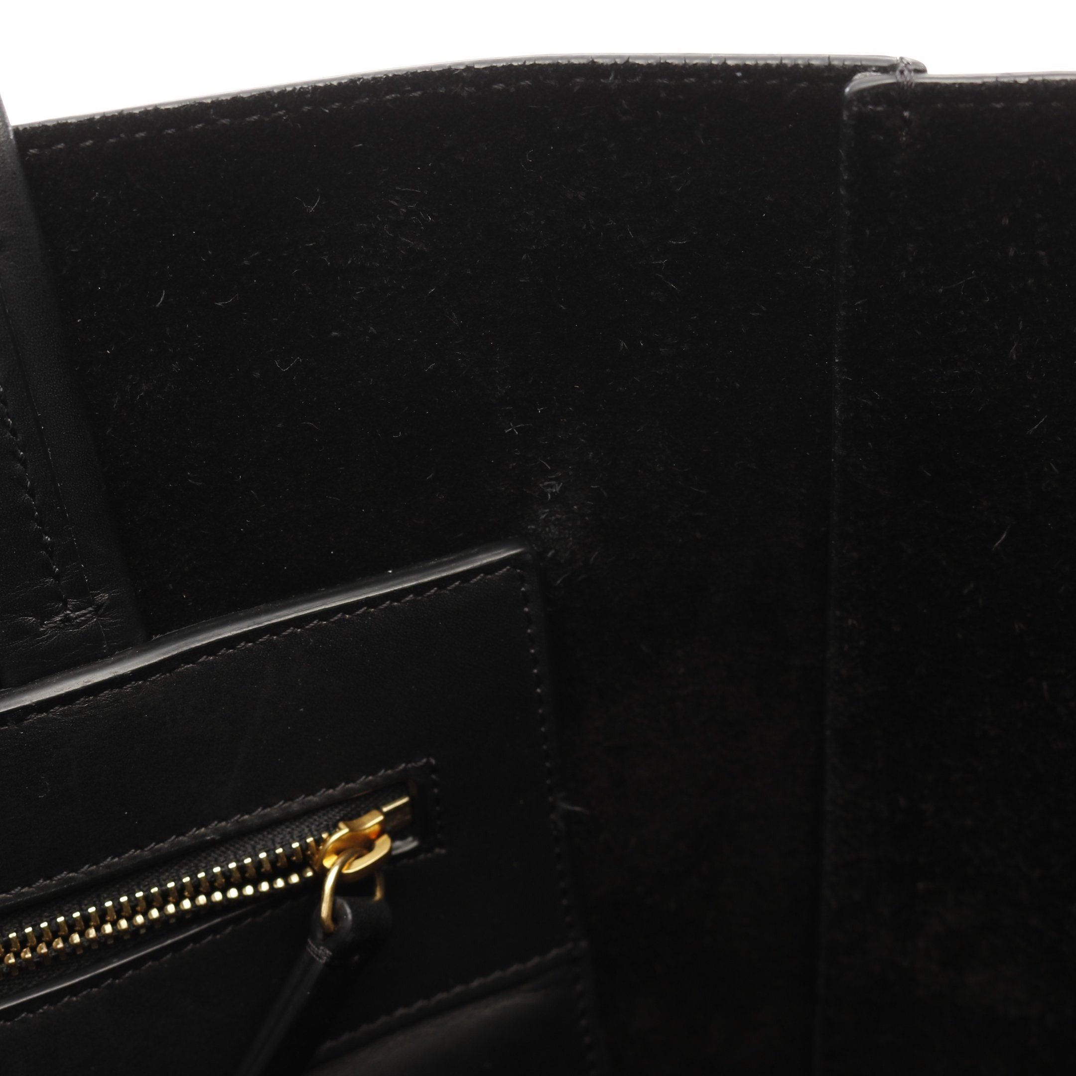 Celine Celine Vertical Cabas Large Handbag Tote Bag Leather Black Phoebe Period Size ONE SIZE - 10 Thumbnail