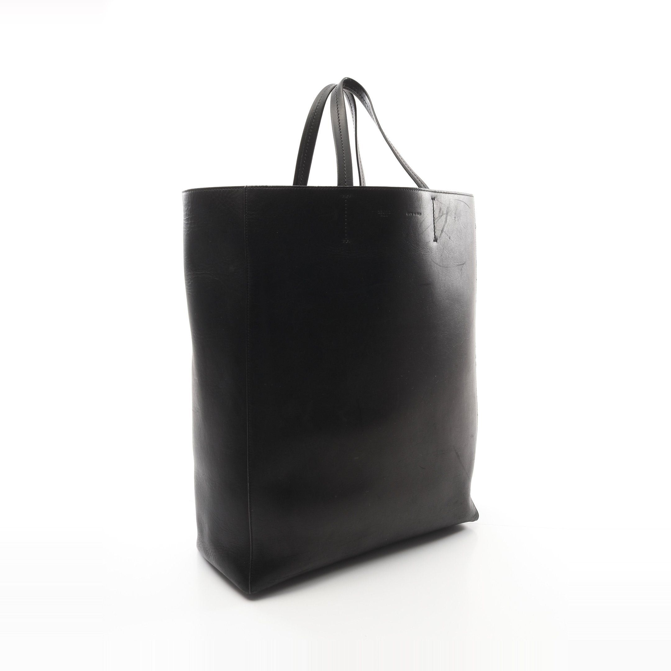 Celine Celine Vertical Cabas Large Handbag Tote Bag Leather Black Phoebe Period Size ONE SIZE - 2 Thumbnail