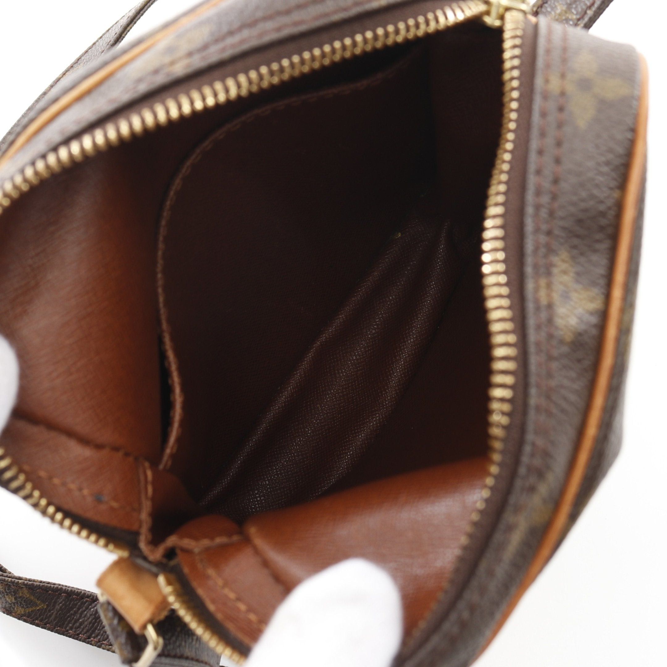 Louis Vuitton Louis Vuitton Danube Monogram Shoulder Bag Leather Brown Size ONE SIZE - 3 Thumbnail
