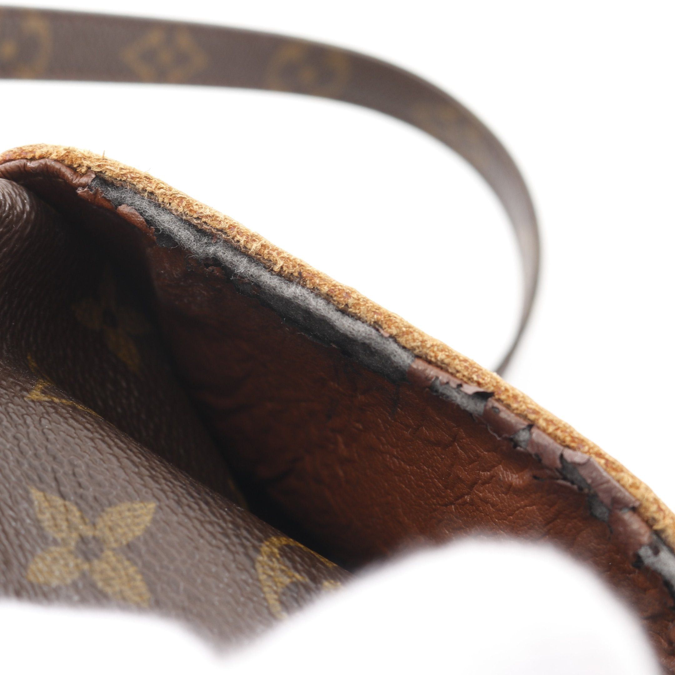 Louis Vuitton Louis Vuitton Danube Monogram Shoulder Bag Leather Brown Size ONE SIZE - 7 Thumbnail