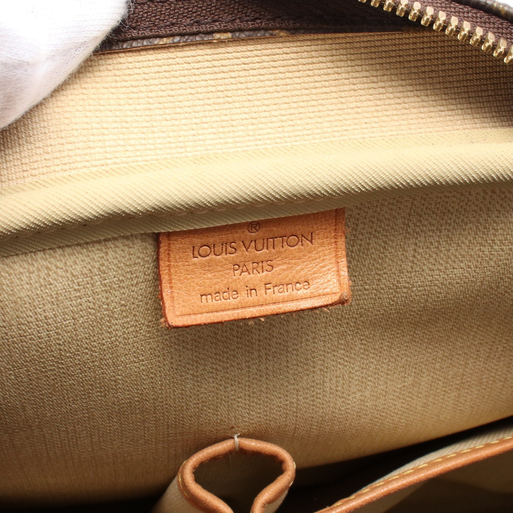 Louis Vuitton Louis Vuitton Deauville Bowling Vanity Monogram Handbag Leather Brown Size ONE SIZE - 4 Thumbnail