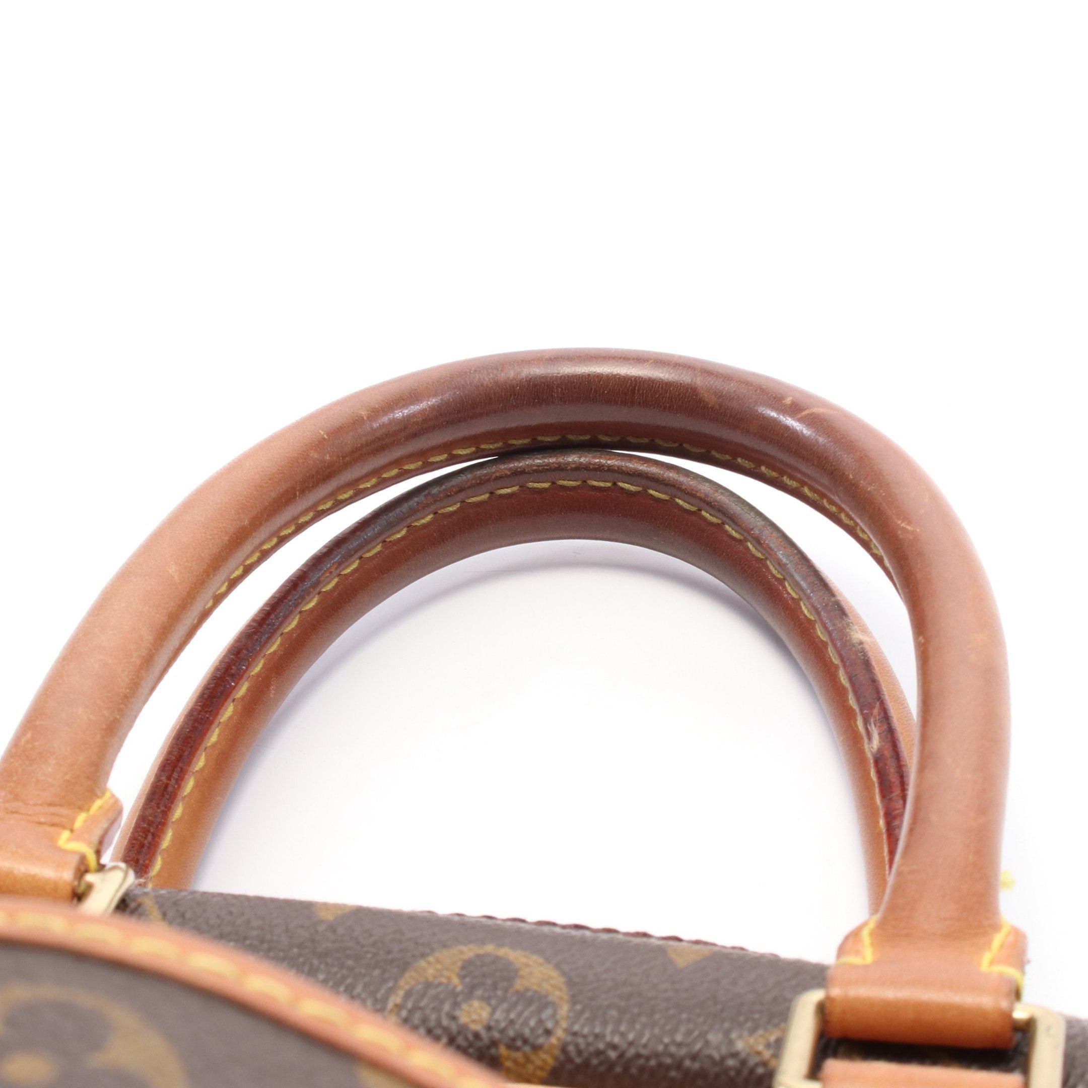 Louis Vuitton Louis Vuitton Deauville Bowling Vanity Monogram Handbag Leather Brown Size ONE SIZE - 8 Thumbnail