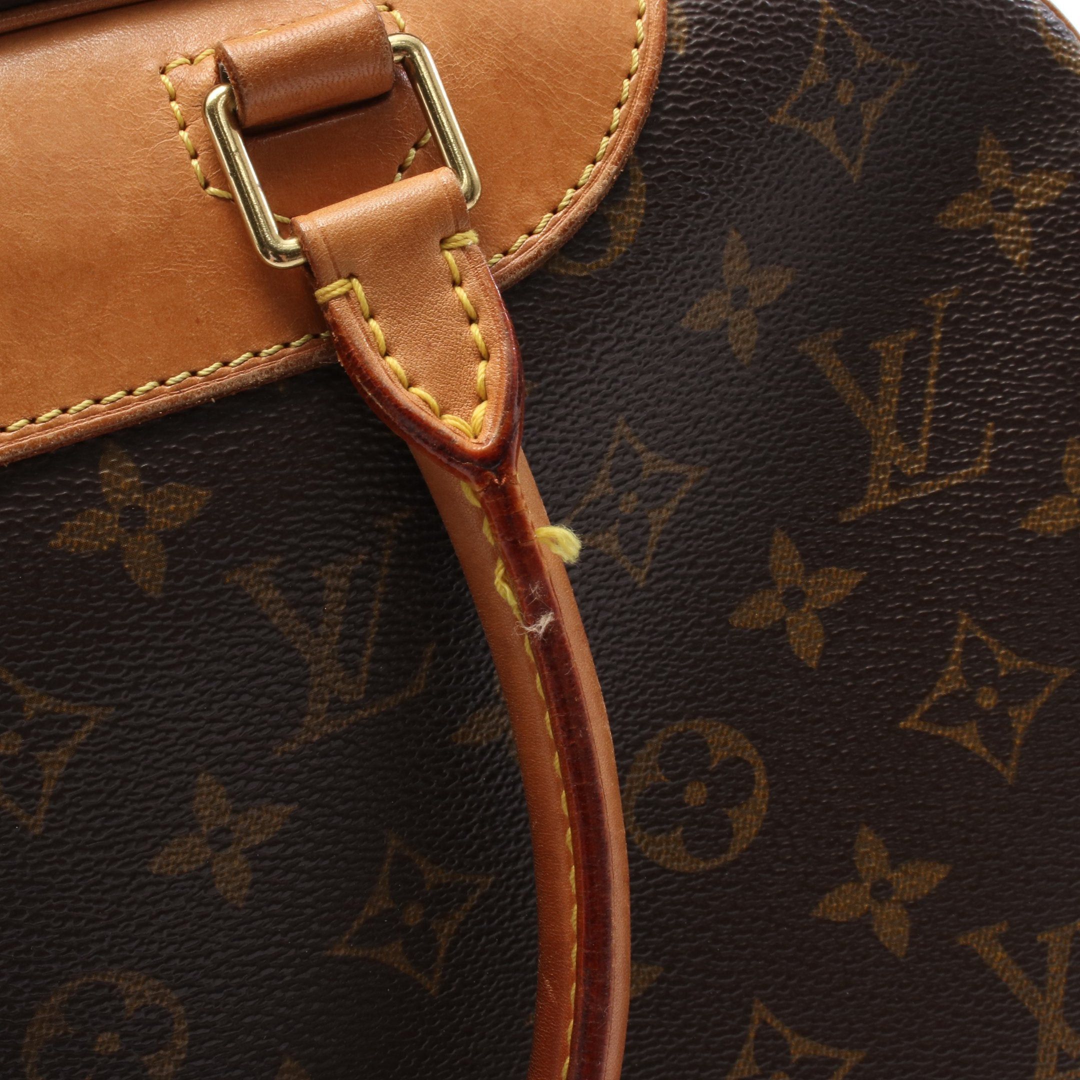 Louis Vuitton Louis Vuitton Deauville Bowling Vanity Monogram Handbag Leather Brown Size ONE SIZE - 11 Thumbnail