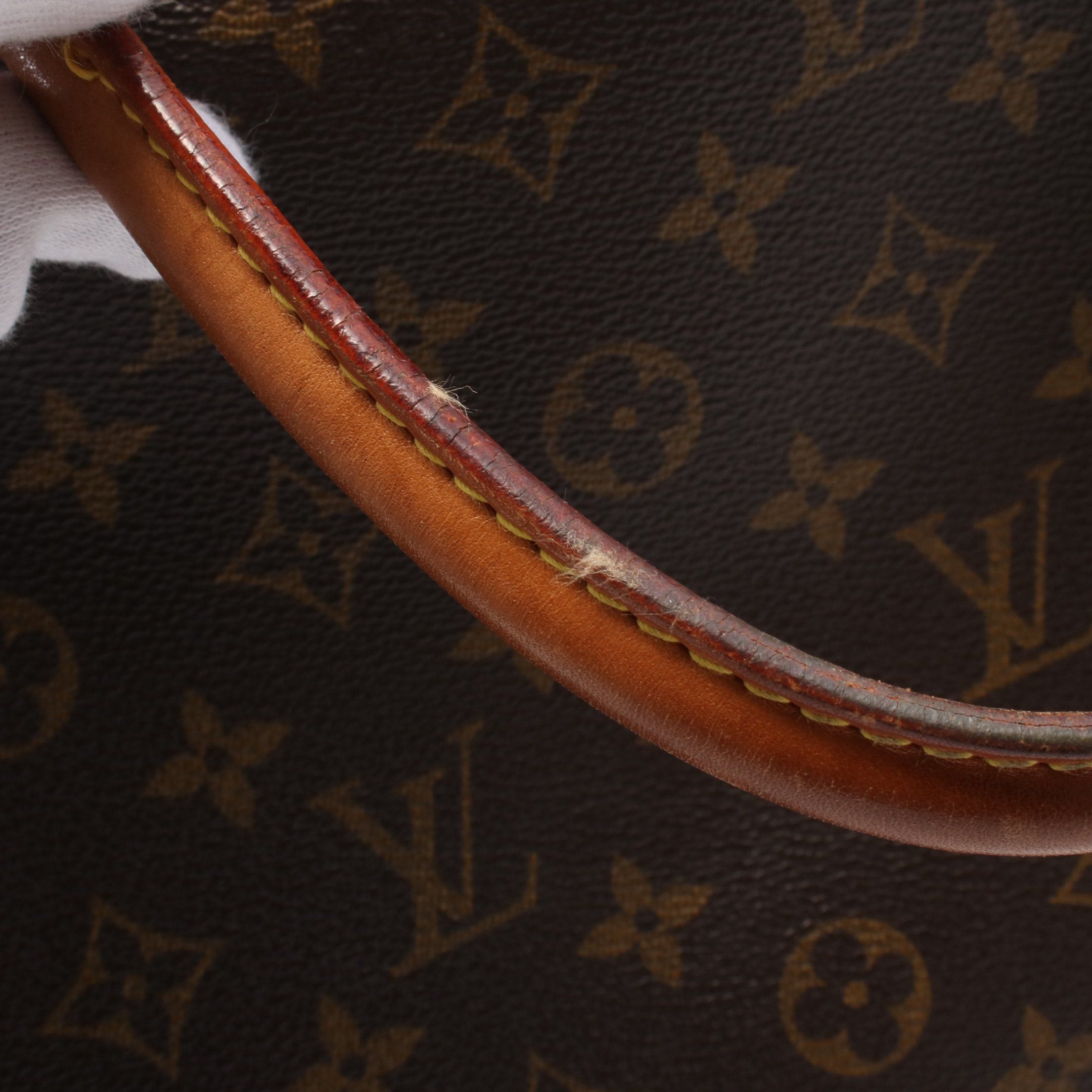Louis Vuitton Louis Vuitton Deauville Bowling Vanity Monogram Handbag Leather Brown Size ONE SIZE - 10 Thumbnail
