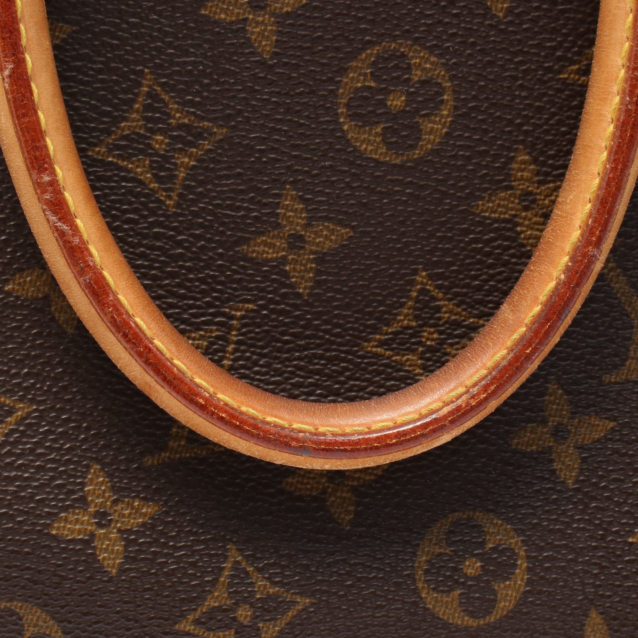 Louis Vuitton Louis Vuitton Deauville Bowling Vanity Monogram Handbag Leather Brown Size ONE SIZE - 10 Thumbnail