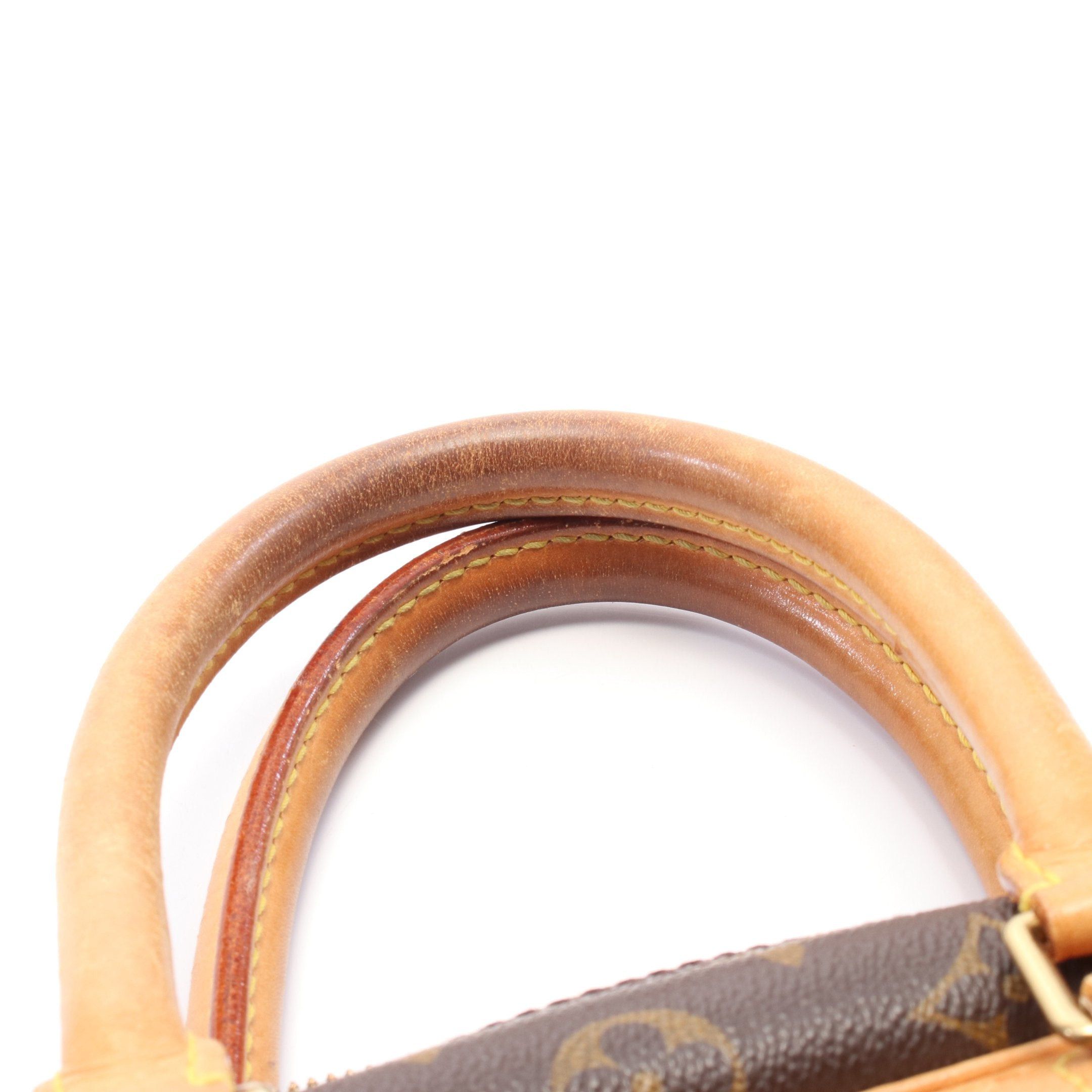 Louis Vuitton Louis Vuitton Deauville Bowling Vanity Monogram Handbag Leather Brown Size ONE SIZE - 8 Thumbnail
