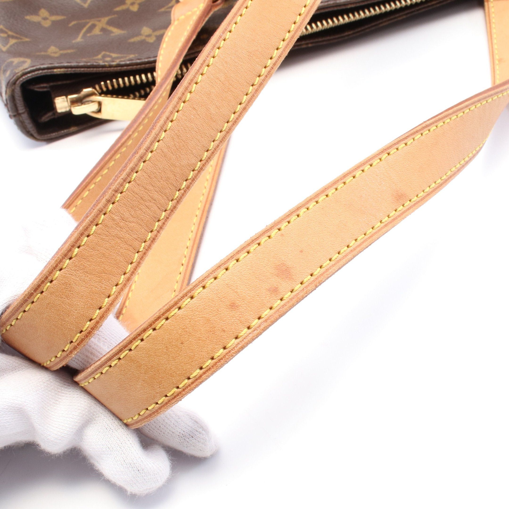 Louis Vuitton Louis Vuitton Cabas Piano Monogram Shoulder Bag Leather Brown Size ONE SIZE - 8 Thumbnail