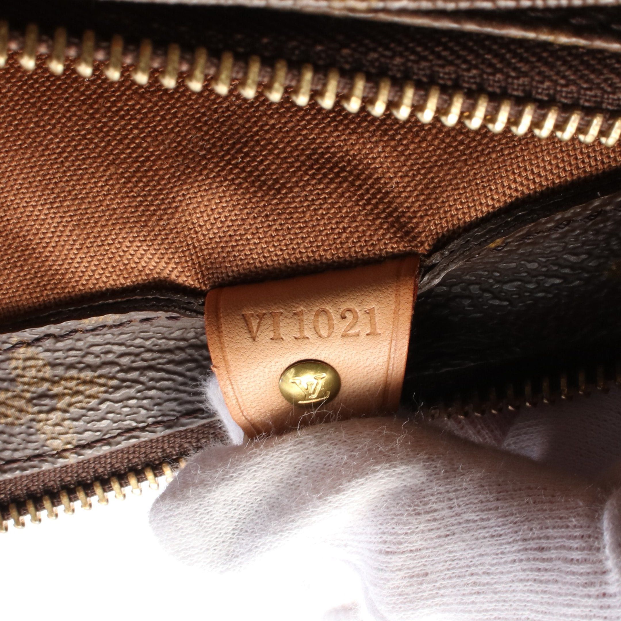 Louis Vuitton Louis Vuitton Cabas Piano Monogram Shoulder Bag Leather Brown Size ONE SIZE - 5 Thumbnail